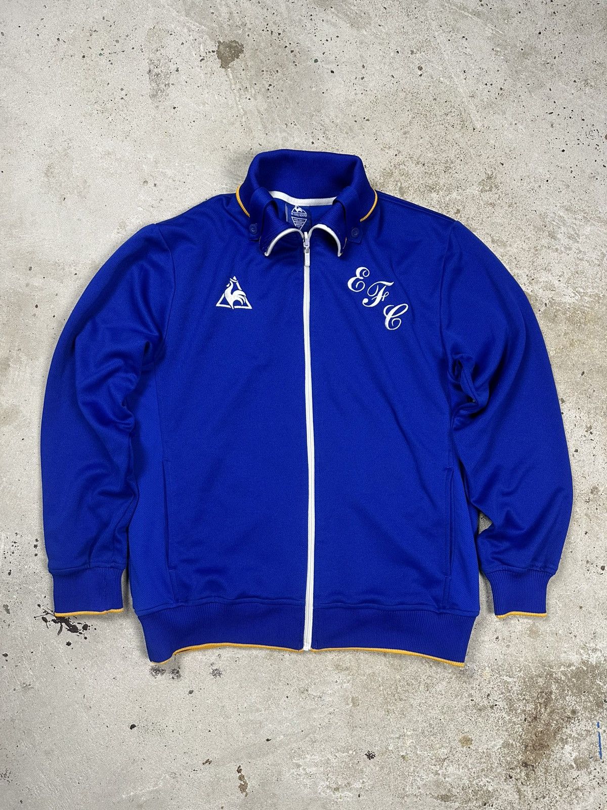 Vintage Y2K Le Coq Sportif x Everton Track Jacket Blue