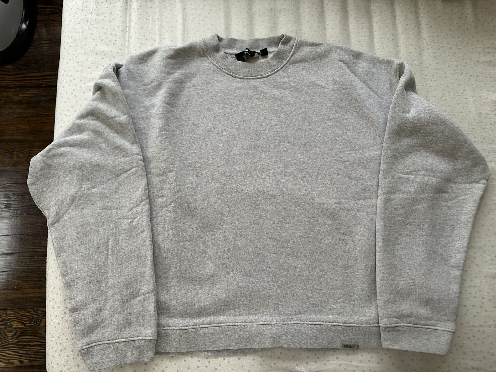 Represent Clo. Represent Initial Boxy Sweater Ice Grey Marl Size US S / EU 44-46 / 1 - 1 Thumbnail