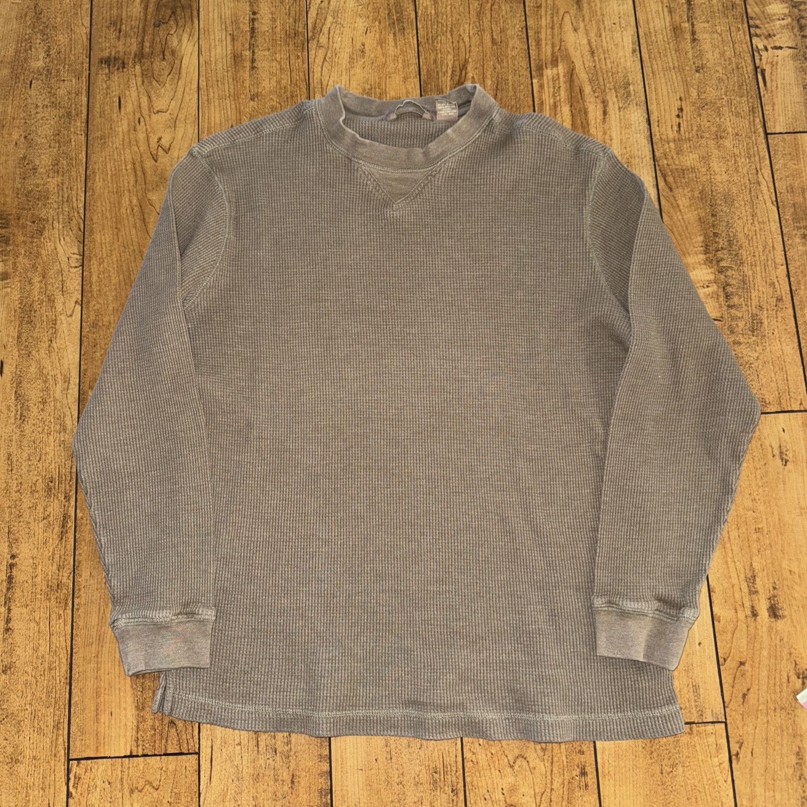 Vintage Taylor And Henry Thermal Taupe Long Sleeve Shirt M 21x25 Size US M / EU 48-50 / 2 - 1 Thumbnail