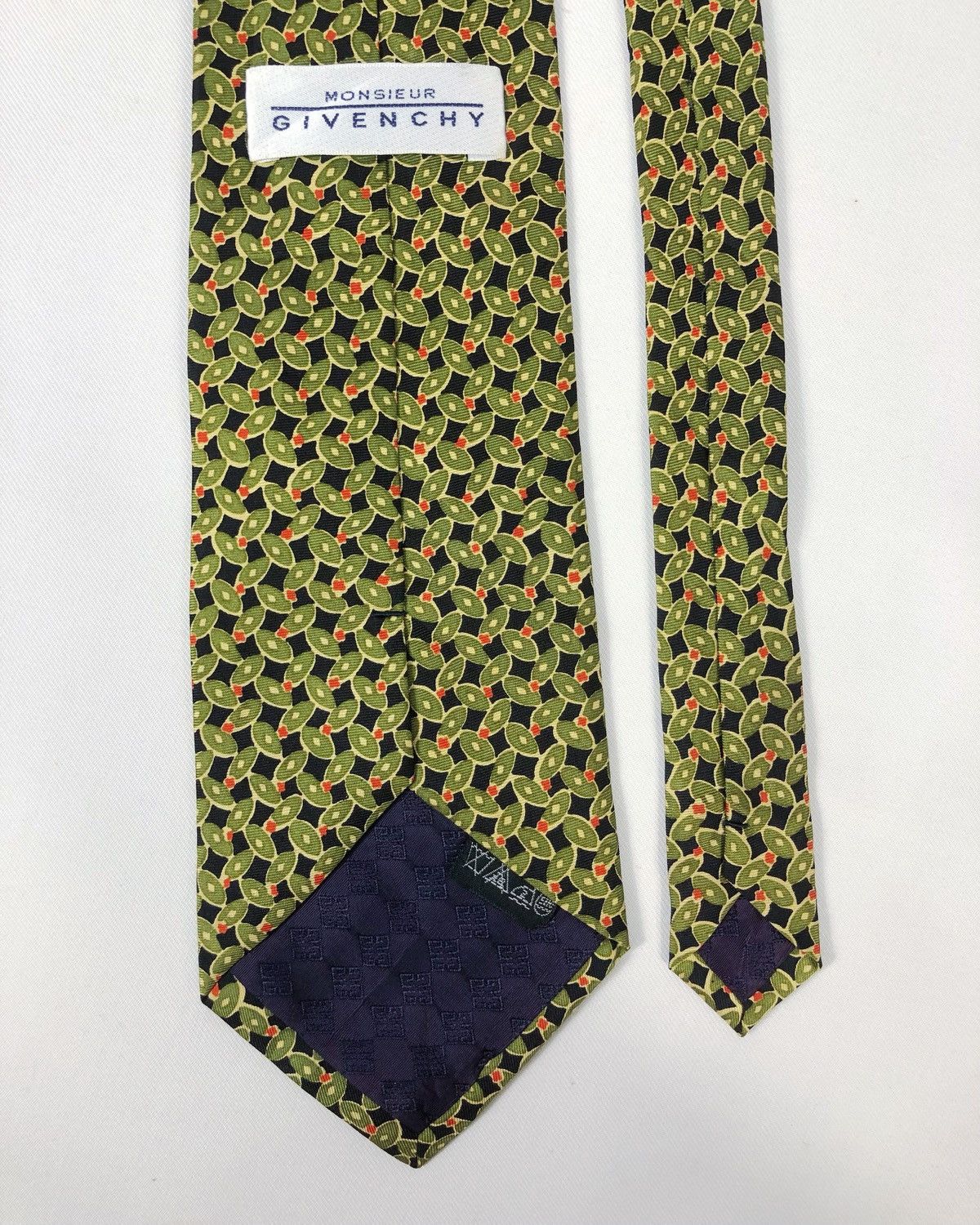 Givenchy Rare Vintage Monsieur Givenchy Silk Tie Size ONE SIZE - 4 Thumbnail