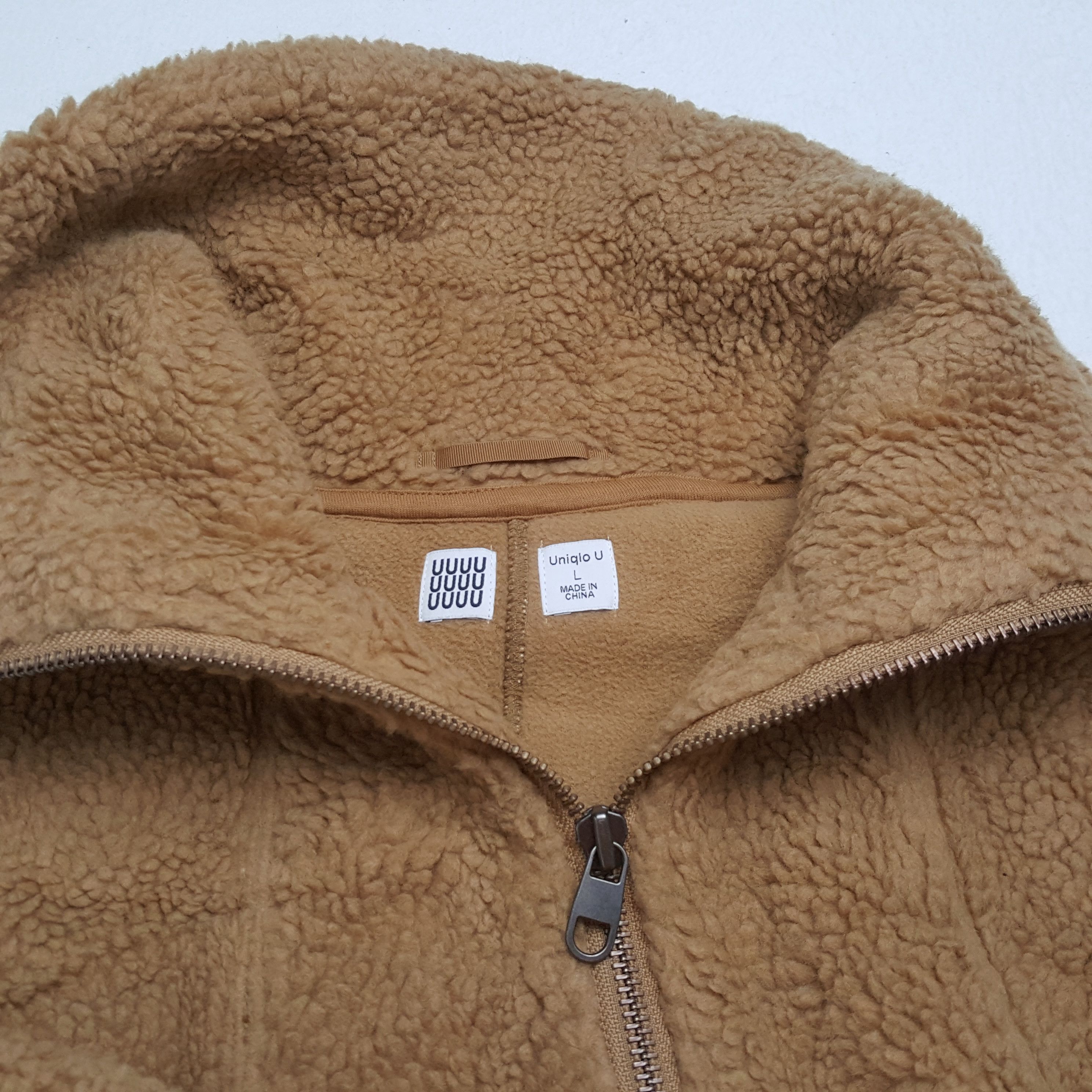 Japanese Brand × Uniqlo × Vintage UNIQLO x Custom Art UNDERCOVER Logo Style Sherpa Jacket Size L / US 10 / IT 46 - 9 Thumbnail