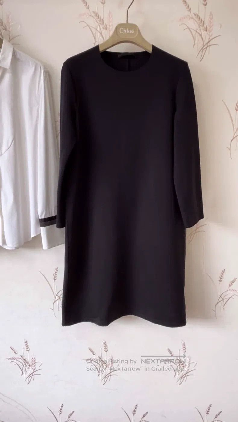 The Row The Row Black Minimalist Long Sleeve Dress Size M / US 6-8 / IT 42-44 - 1 Thumbnail