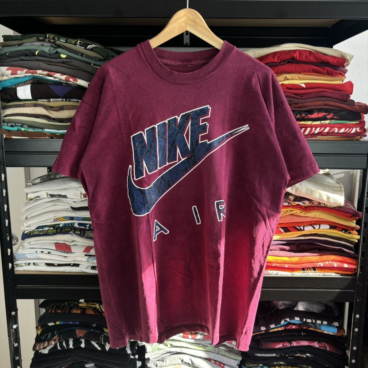 Nike Vintage 90s Nike spell out tee shirt rare big logo tee skate Size US L / EU 52-54 / 3 - 1 Thumbnail