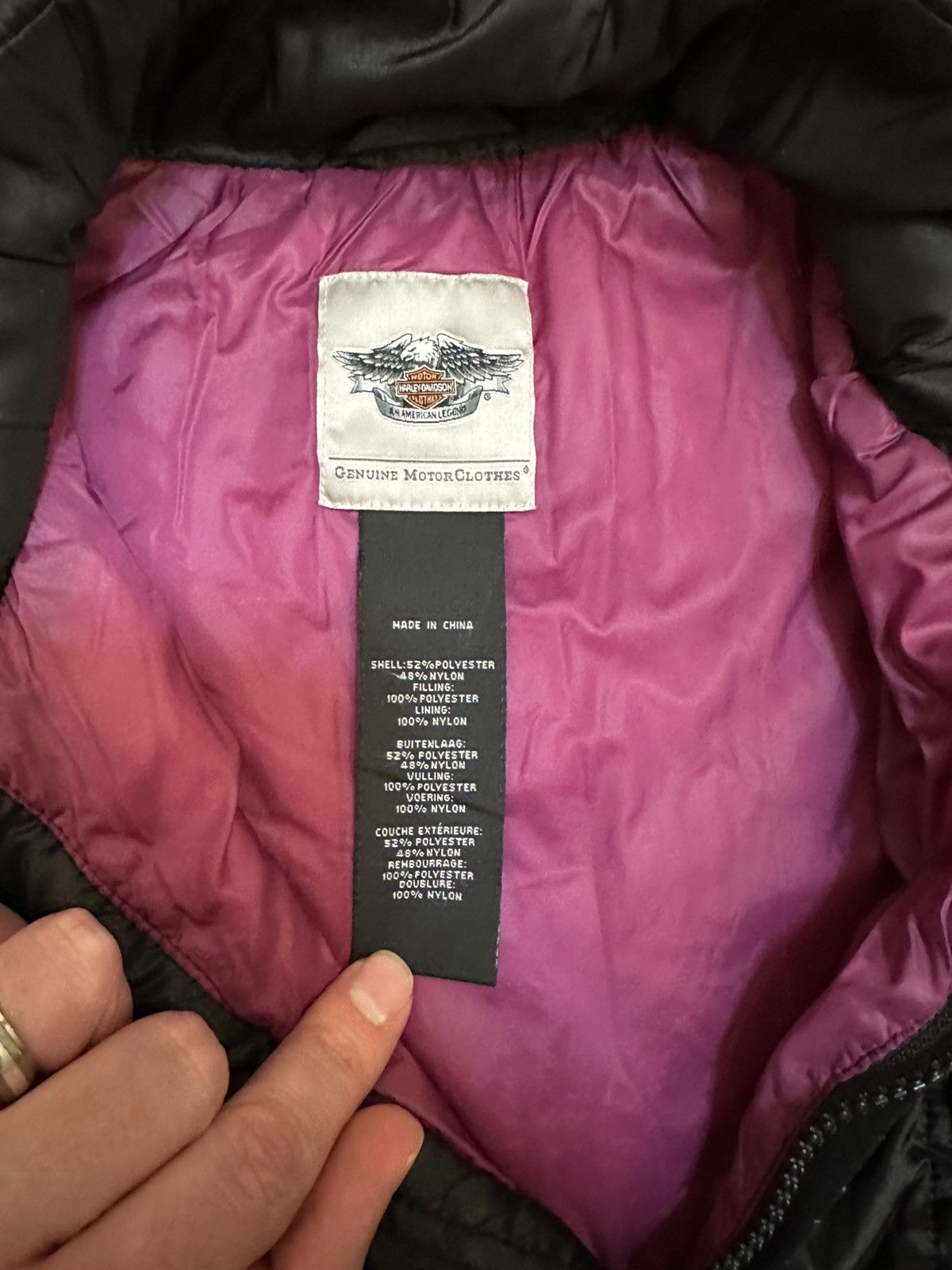 Harley Davidson Harley Davidson Puffer Biker Vest Zip Up Black/Women-Small Size S / US 4 / IT 40 - 6 Thumbnail