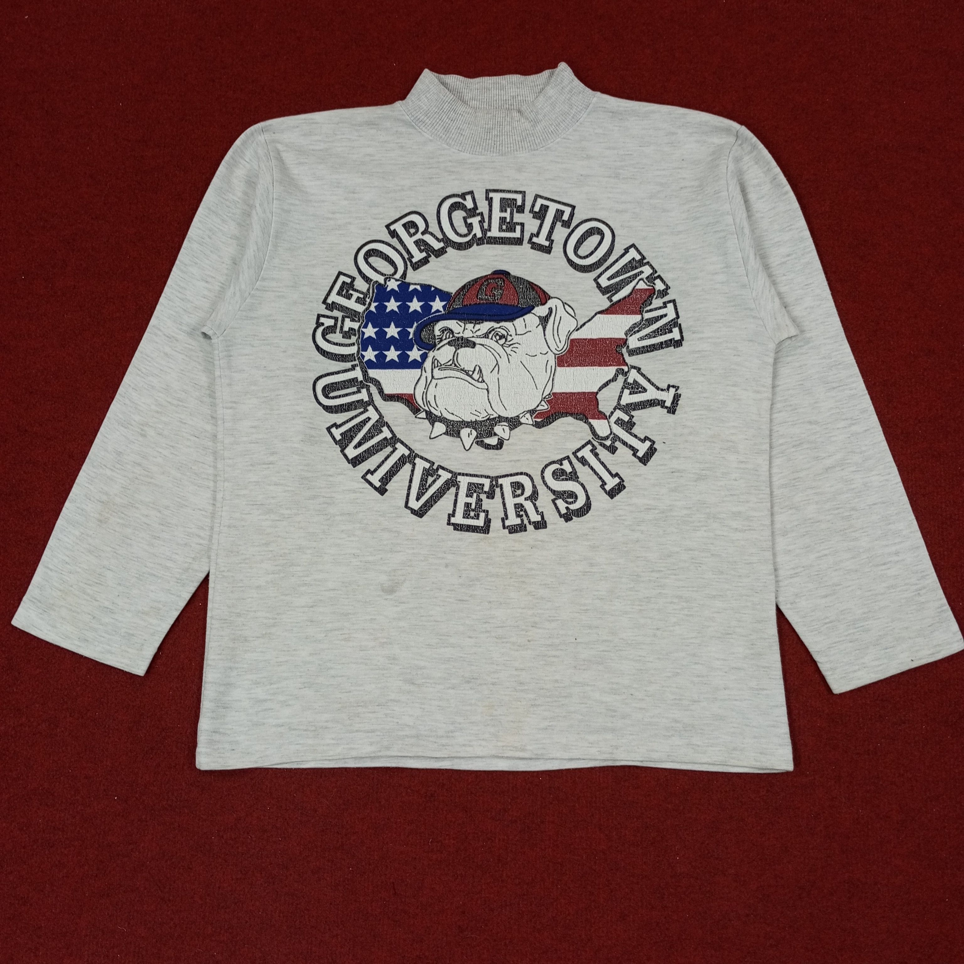 Vintage University Georgetown Sweatshirt c215n8 Size US S / EU 44-46 / 1 - 1 Thumbnail