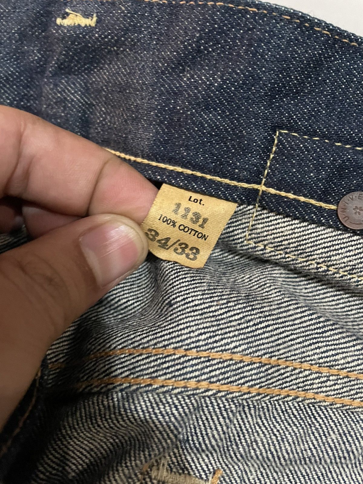 Japanese Brand Canton Overalls & Co Denim Work Pants With Buckle Back Size US 34 / EU 50 - 15 Thumbnail