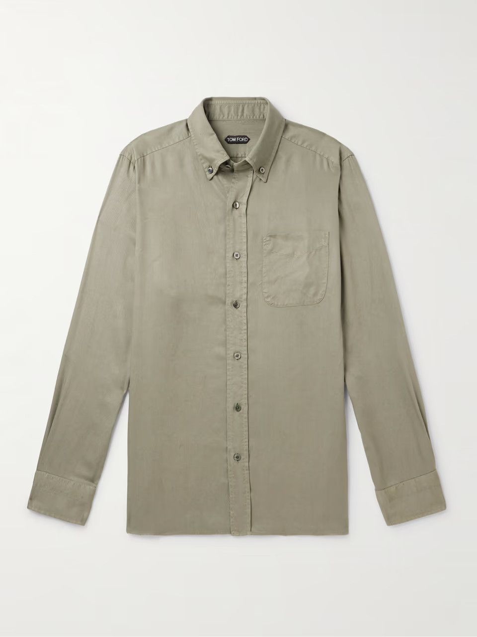 o1y0425 Solid Color Shirt in Khaki