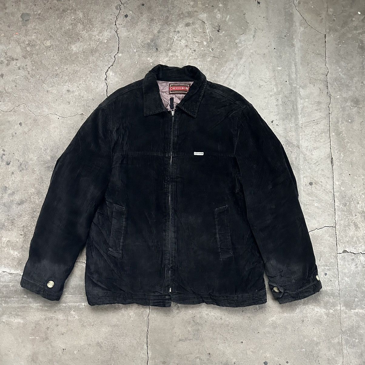Chevignon Chevignon Black Corduroy Jacket Men's Large Size US L / EU 52-54 / 3 - 1 Thumbnail