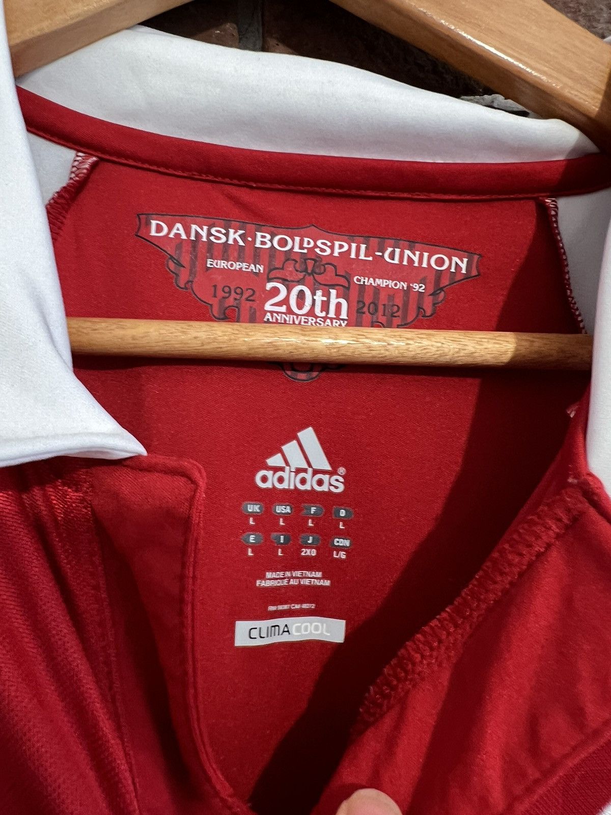 Adidas Rare Vintage Adidas Dansk Boldspil Y2K L Jersey Soccer Kit Size US L / EU 52-54 / 3 - 6 Thumbnail