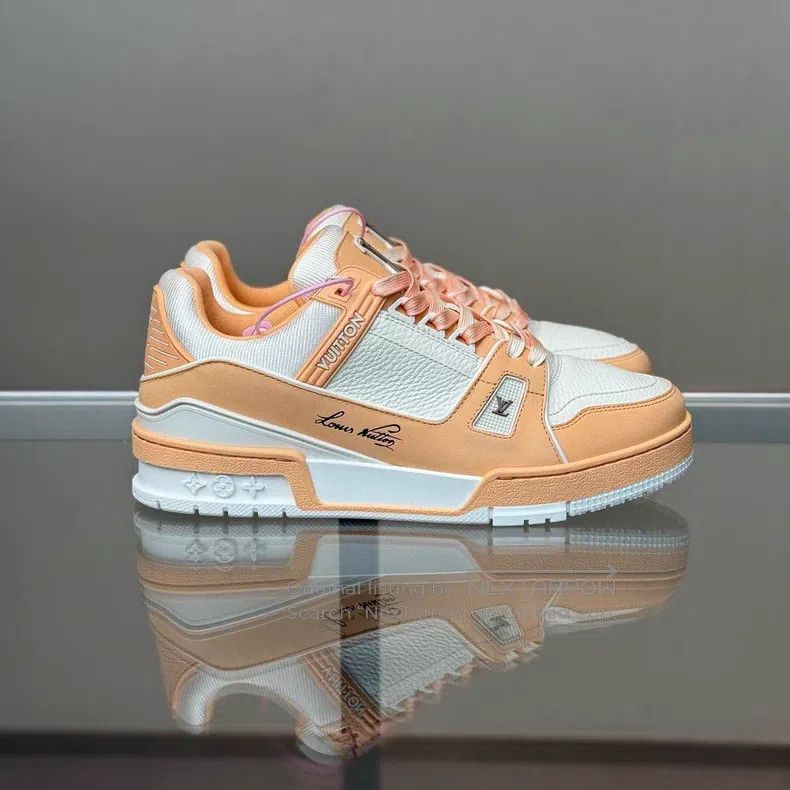 Louis Vuitton Louis Vuitton Trainer New Orange shoes Size US 8 / IT 38 - 5 Thumbnail