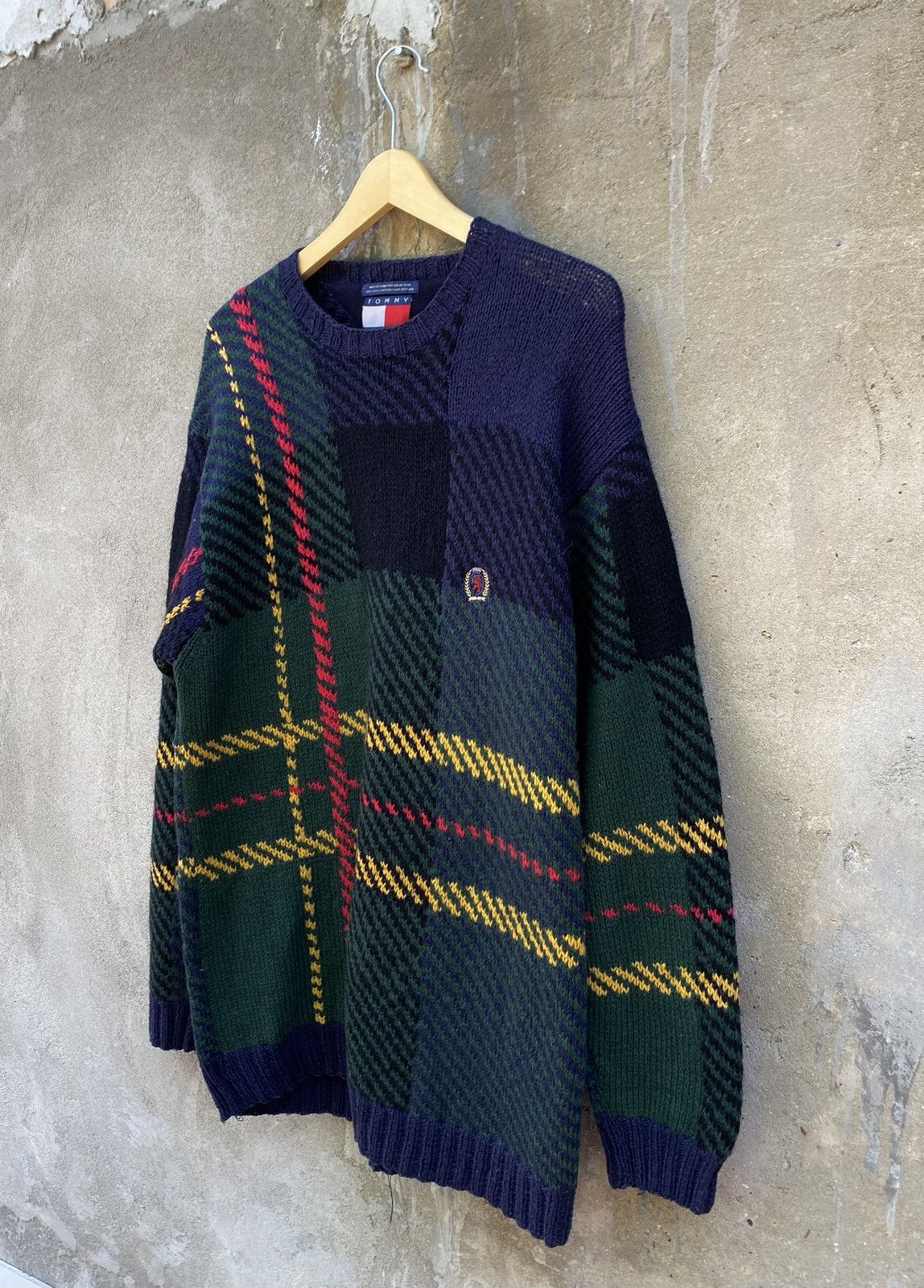 Tommy Hilfiger × Vintage Rare Tommy Hilfiger Sweater Wool Size US L / EU 52-54 / 3 - 3 Thumbnail