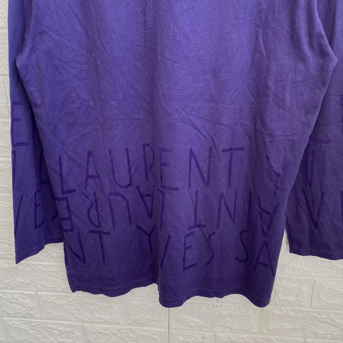 Yves Saint Laurent Yves Saint Laurent Shirt YSL Long Sleeve L Size Size L / US 10 / IT 46 - 6 Thumbnail