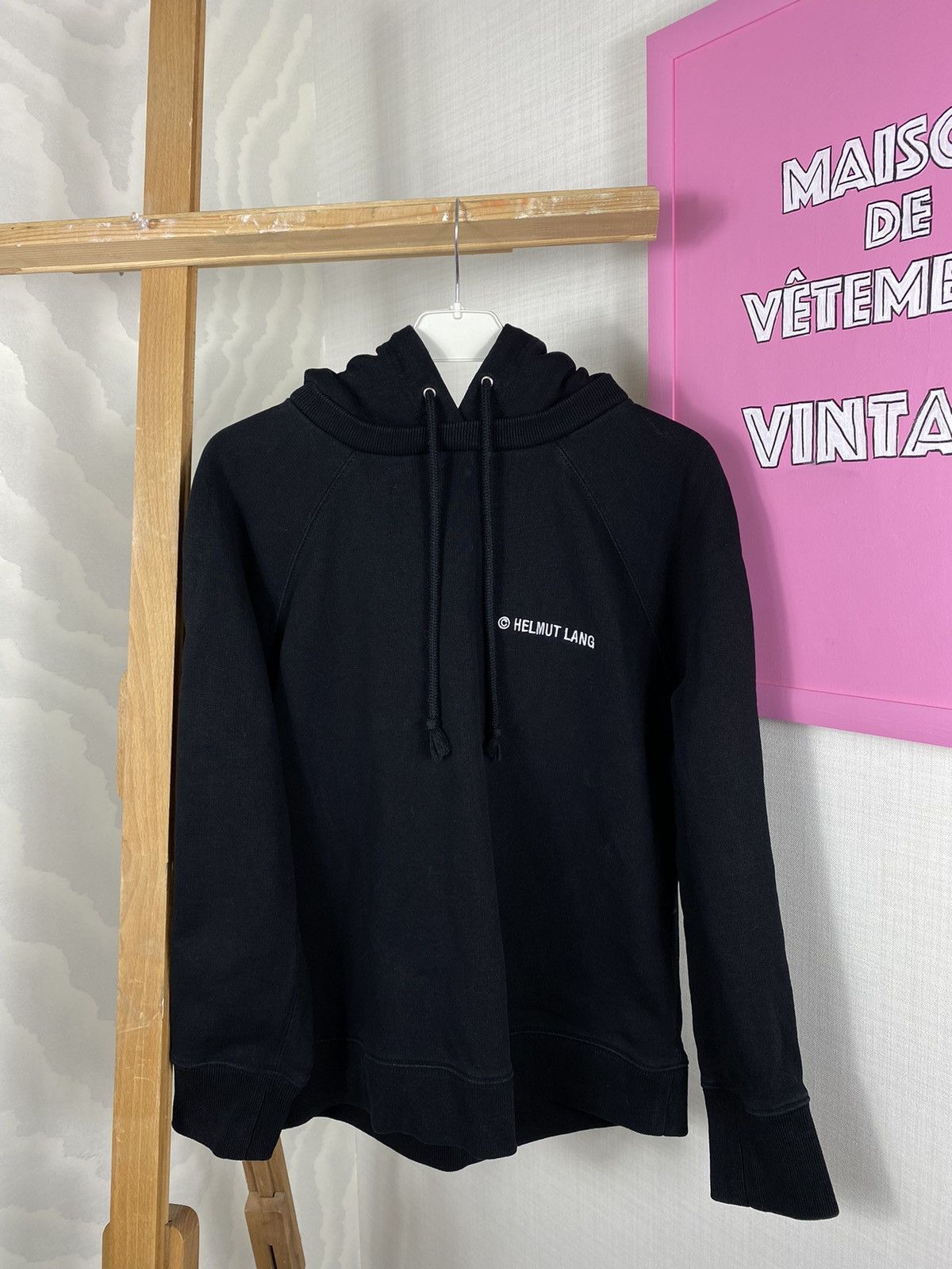 Helmut Lang Helmut Lang Embroidered Copyright Hoodie Size S / US 4 / IT 40 - 1 Thumbnail
