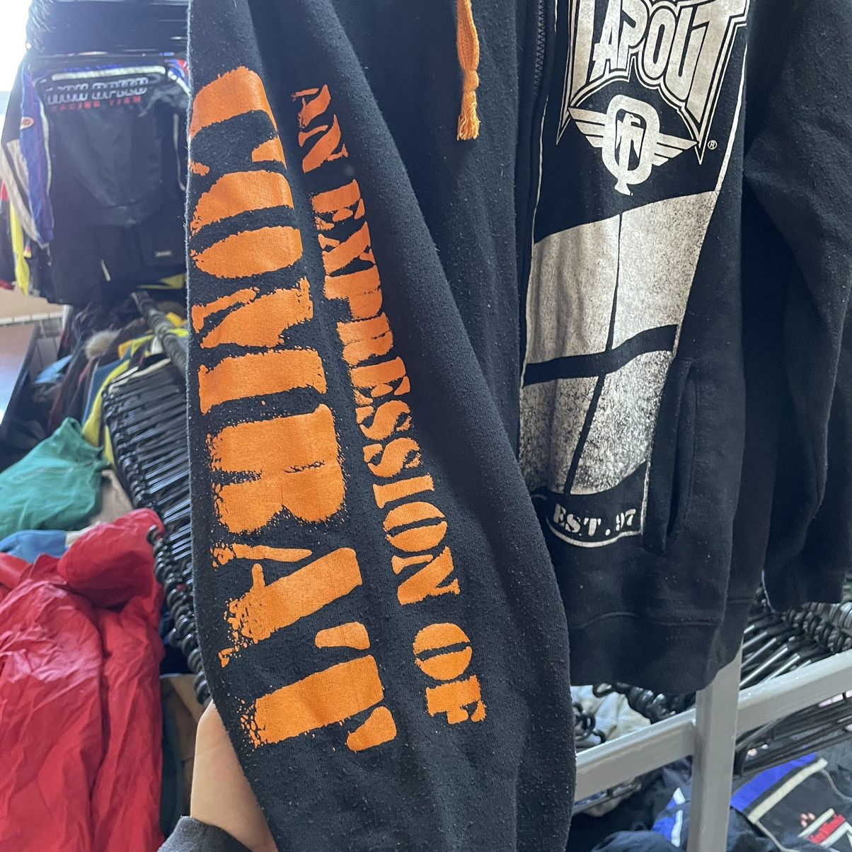 Affliction × Tapout Tapout y2k Zip Up Hoodie Combat Military Opium Style Size US M / EU 48-50 / 2 - 4 Thumbnail