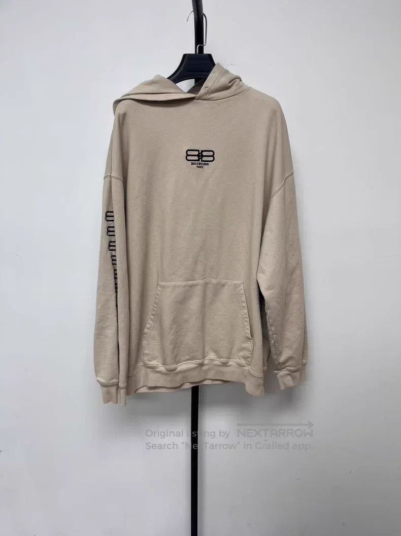 Balenciaga Balenciaga Solid Logo Printed Letter Long Sleeve Sweatshir Size US M / EU 48-50 / 2 - 1 Thumbnail
