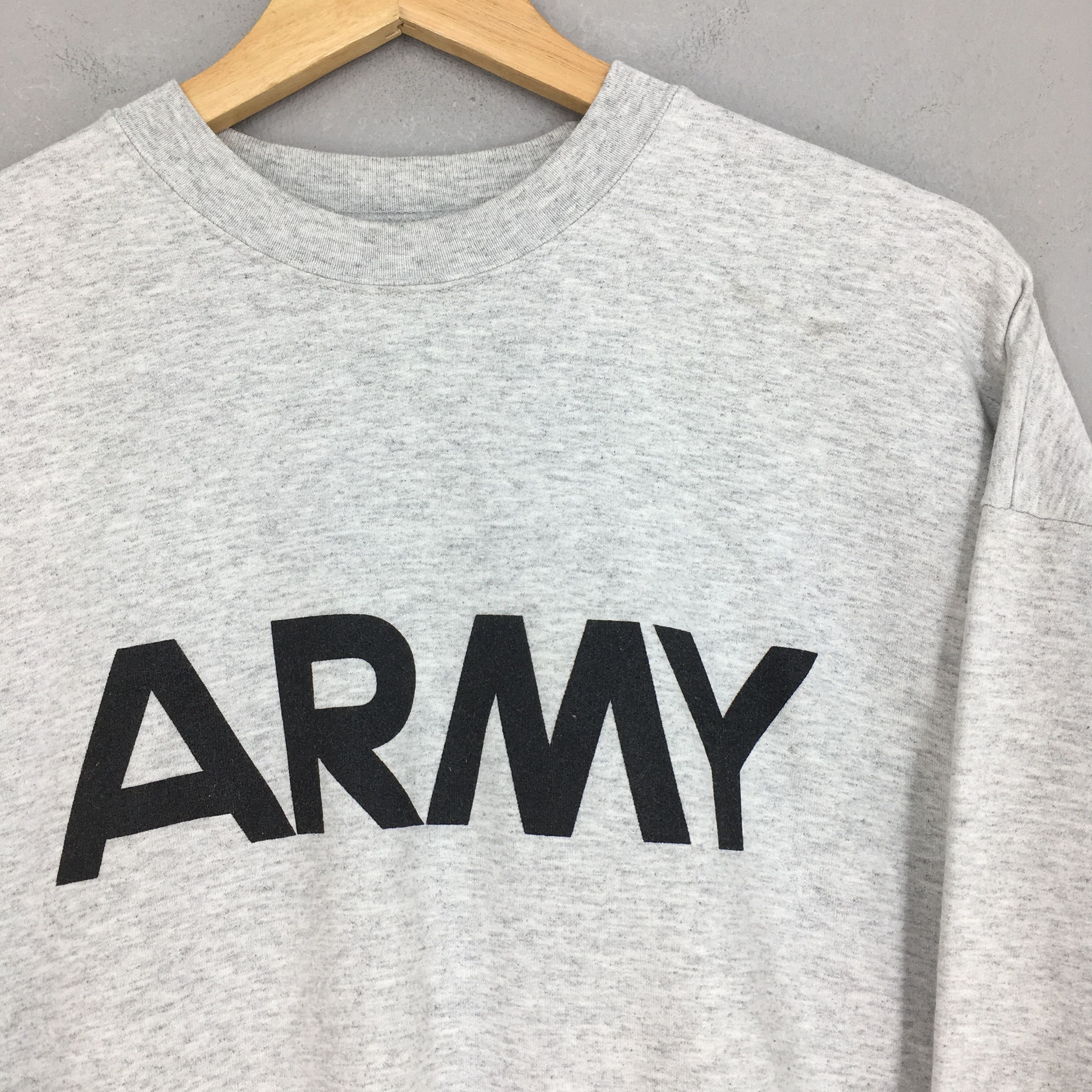 Vintage Vintage Y2K Us Army Gray Sweatshirt XLarge Size US XL / EU 56 / 4 - 2 Thumbnail