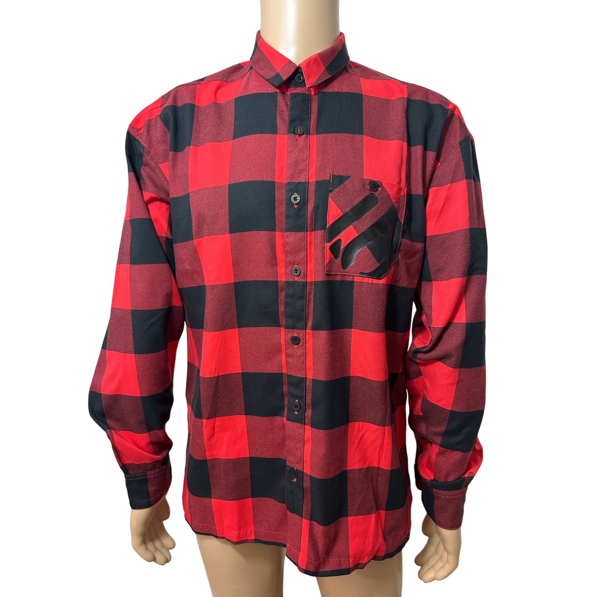 Adidas Adidas Men’s Hiking Flannel Shirt Checkered M Red Maroon Bla Size US M / EU 48-50 / 2 - 1 Thumbnail