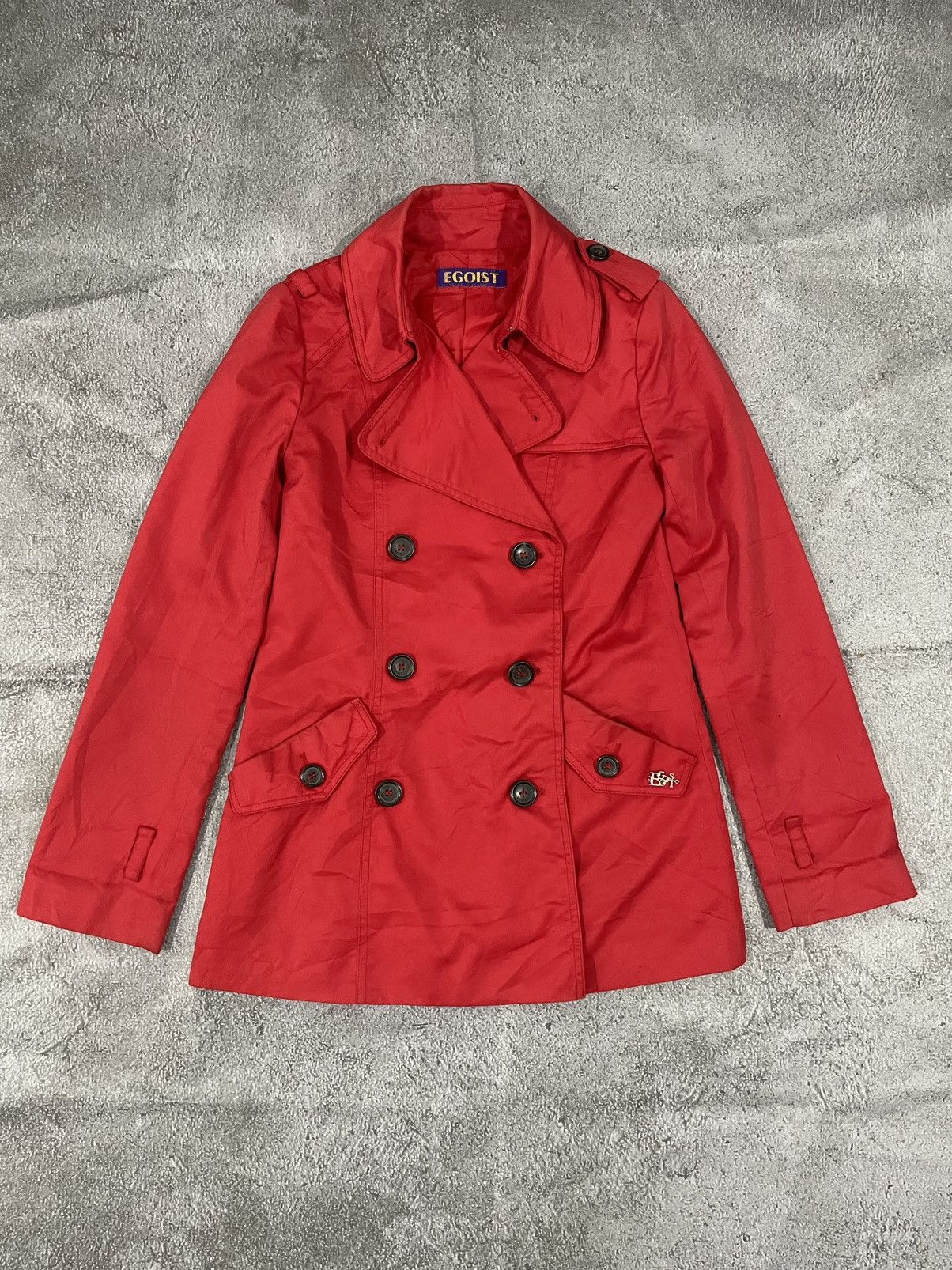 Vintage 90s Katharine Hamnet London Long Coat Jacket