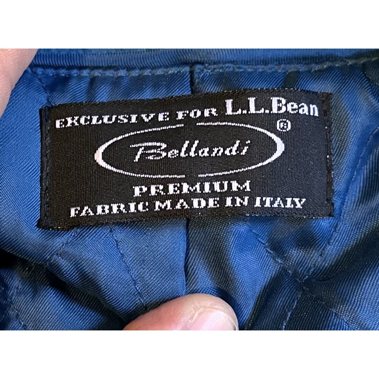 Vintage LL Bean Bellandi Wool Pea Coat Women’s 8 Reg Turquoise Double Breast Quilt Lined Size M / US 6-8 / IT 42-44 - 5 Thumbnail
