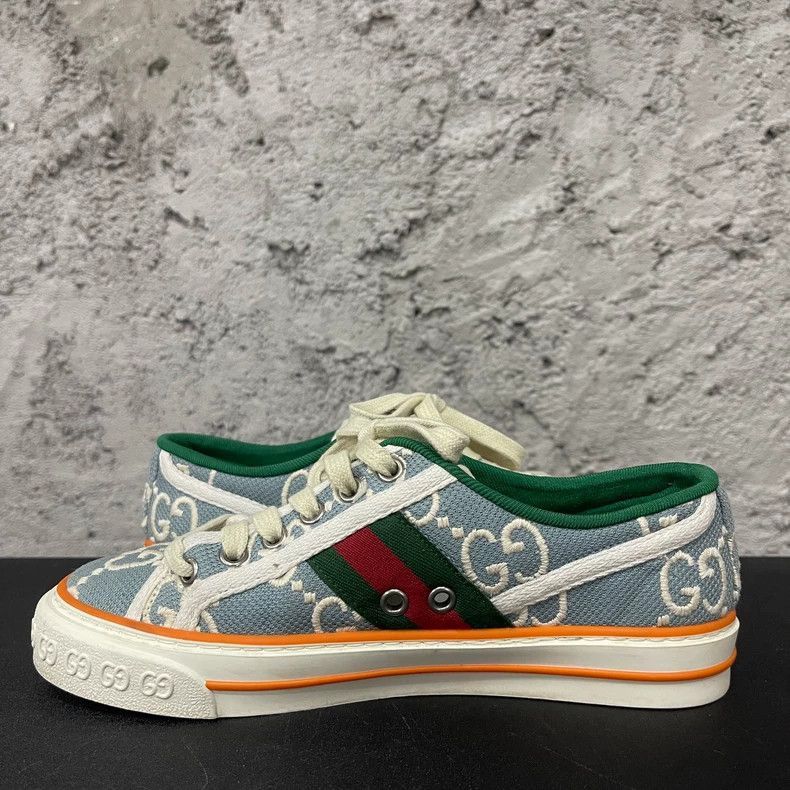 Gucci Gucci Casual Sneakers with Green and Red Detail-2505 Size US 4.5 / IT 34.5 - 5 Thumbnail