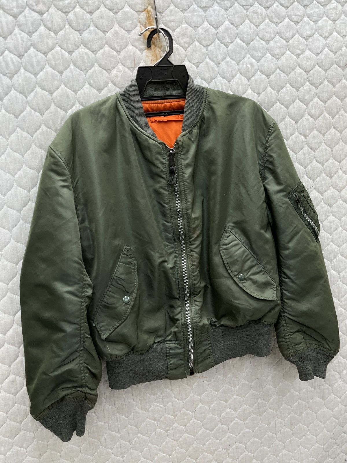 Alpha Industries 🔥🔥🔥STEALS VTG ALPHA INDUSTRIES MA1 FLIGHT JACKET Size US L / EU 52-54 / 3 - 3 Thumbnail