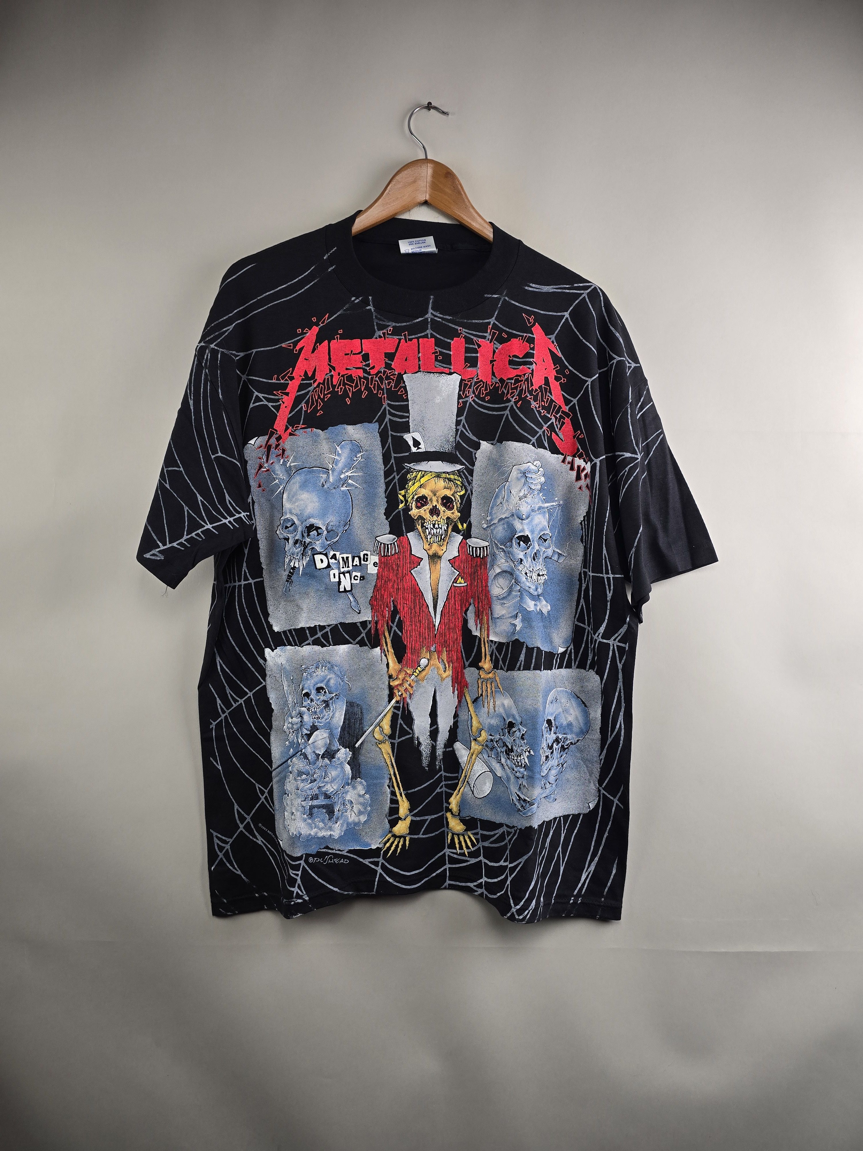 Band Tees × Metallica × Vintage 1992 Metallica Ringmaster All over print XL 24" 30" Size US XL / EU 56 / 4 - 8 Thumbnail