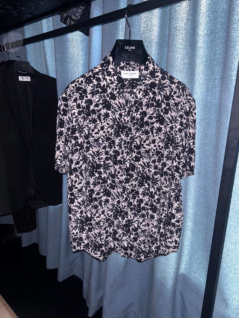 Yves Saint Laurent saint laurent size 38 22SS Black and White Art Floral Short Size US M / EU 48-50 / 2 - 1 Thumbnail