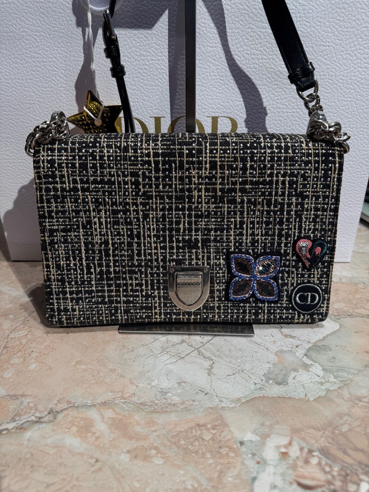 Christian Dior Monsieur × Dior Dior Adiorable 69 Velvet Saddle Bag