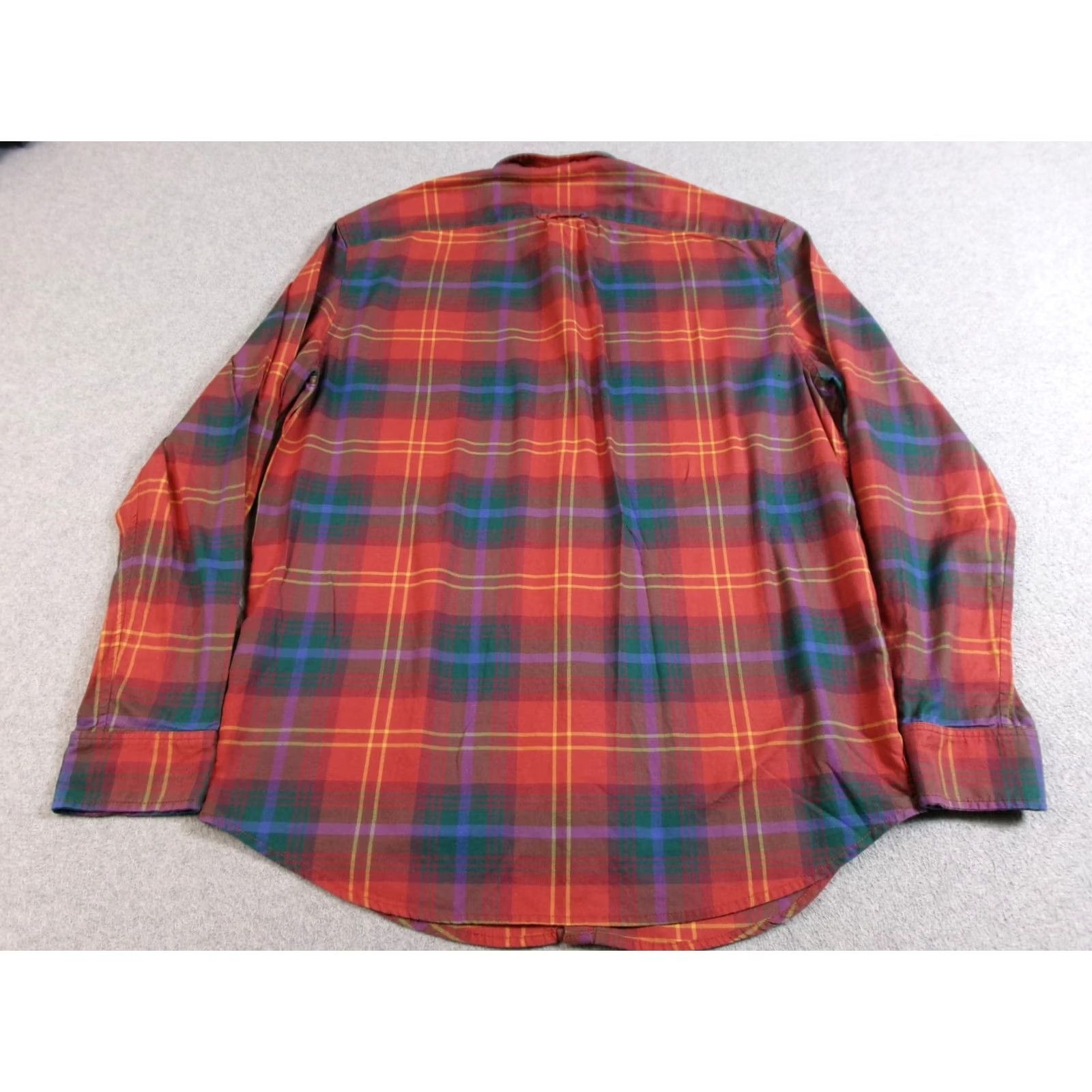 Flint And Tinder Flint and Tinder Shirt Men L Plaid Button-Down Made USA 100% Cotton Heritage Red Classic Casual Fall Vintage No Size US L / EU 52-54 / 3 - 2 Thumbnail