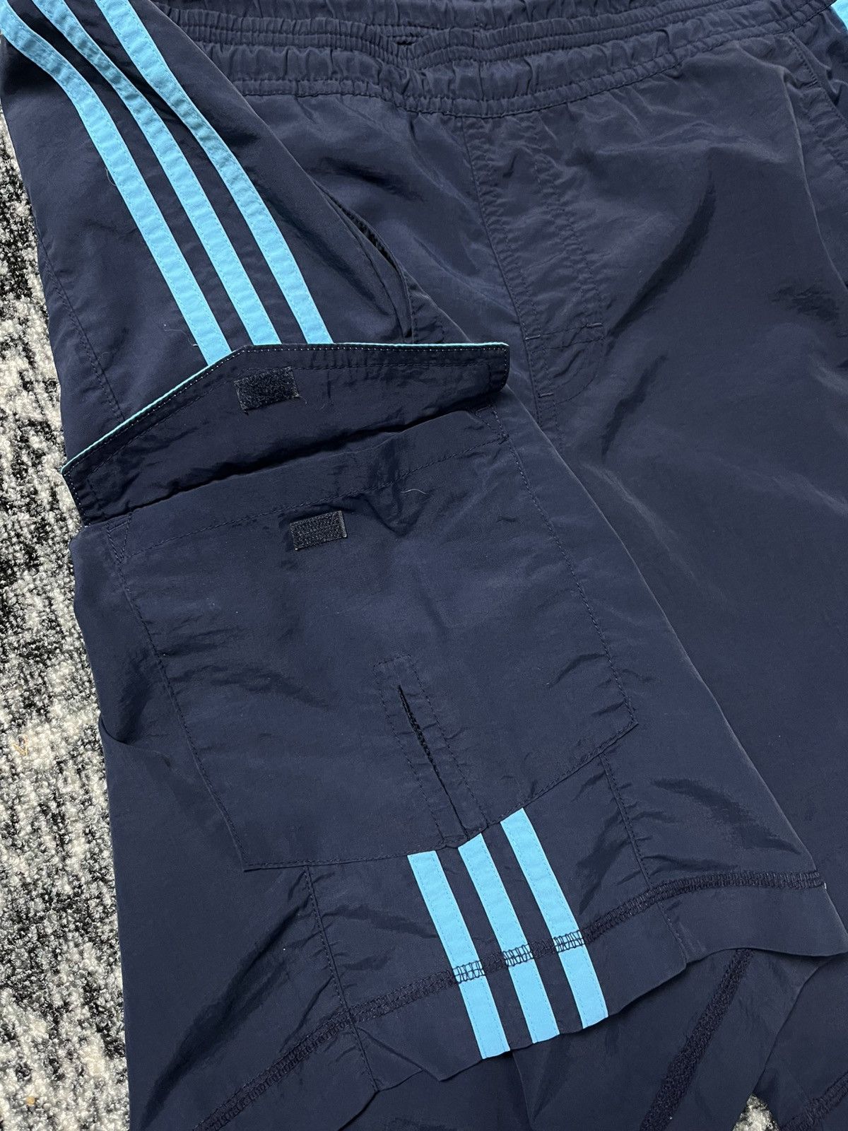 Adidas × Vintage Vintage Adidas Nylon Shorts Stripes Pocket Y2K STYLE 90s Size US 32 / EU 48 - 3 Thumbnail