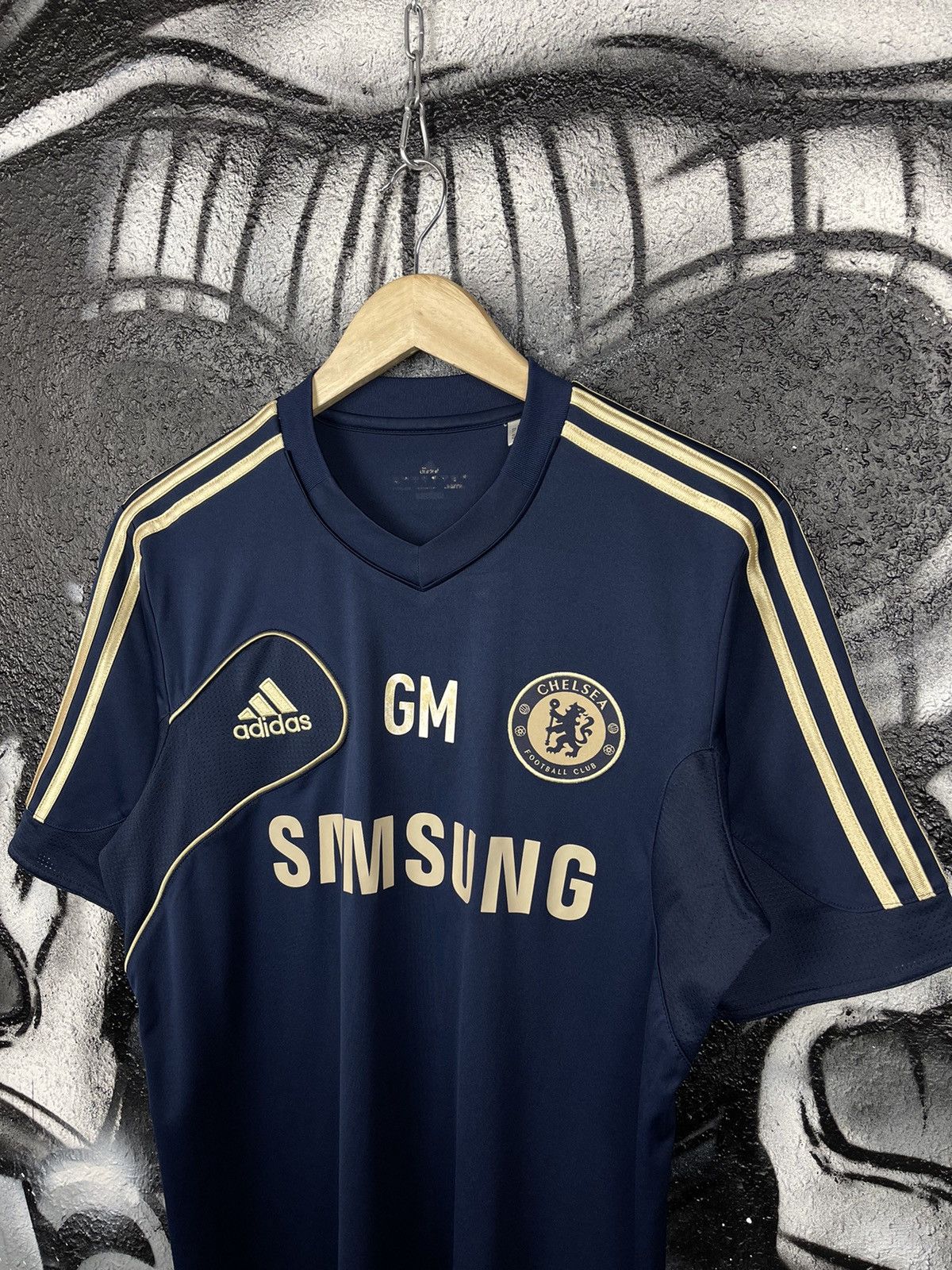 Adidas Adidas Chelsea FC Vintage Navy Blue Soccer Jersey T-Shirt Size Medium Size US M / EU 48-50 / 2 - 2 Thumbnail