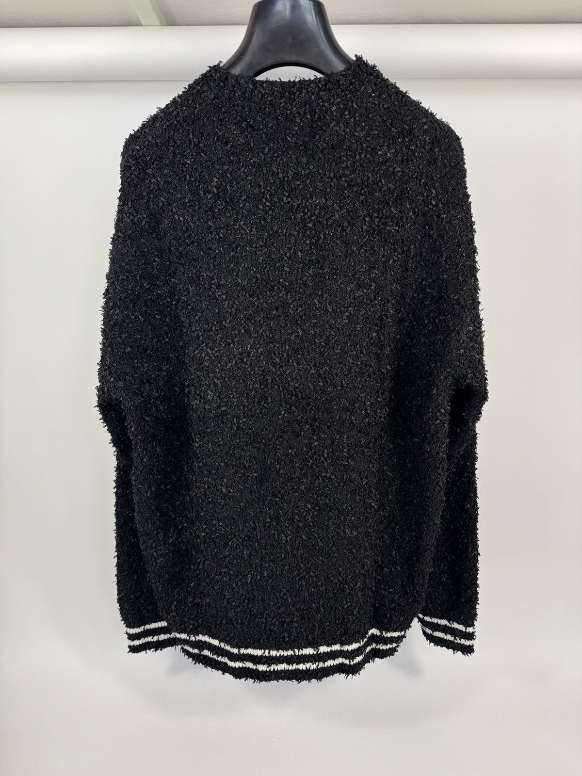 Supreme TEXTURED VARSITY SWEATER Size US L / EU 52-54 / 3 - 2 Thumbnail