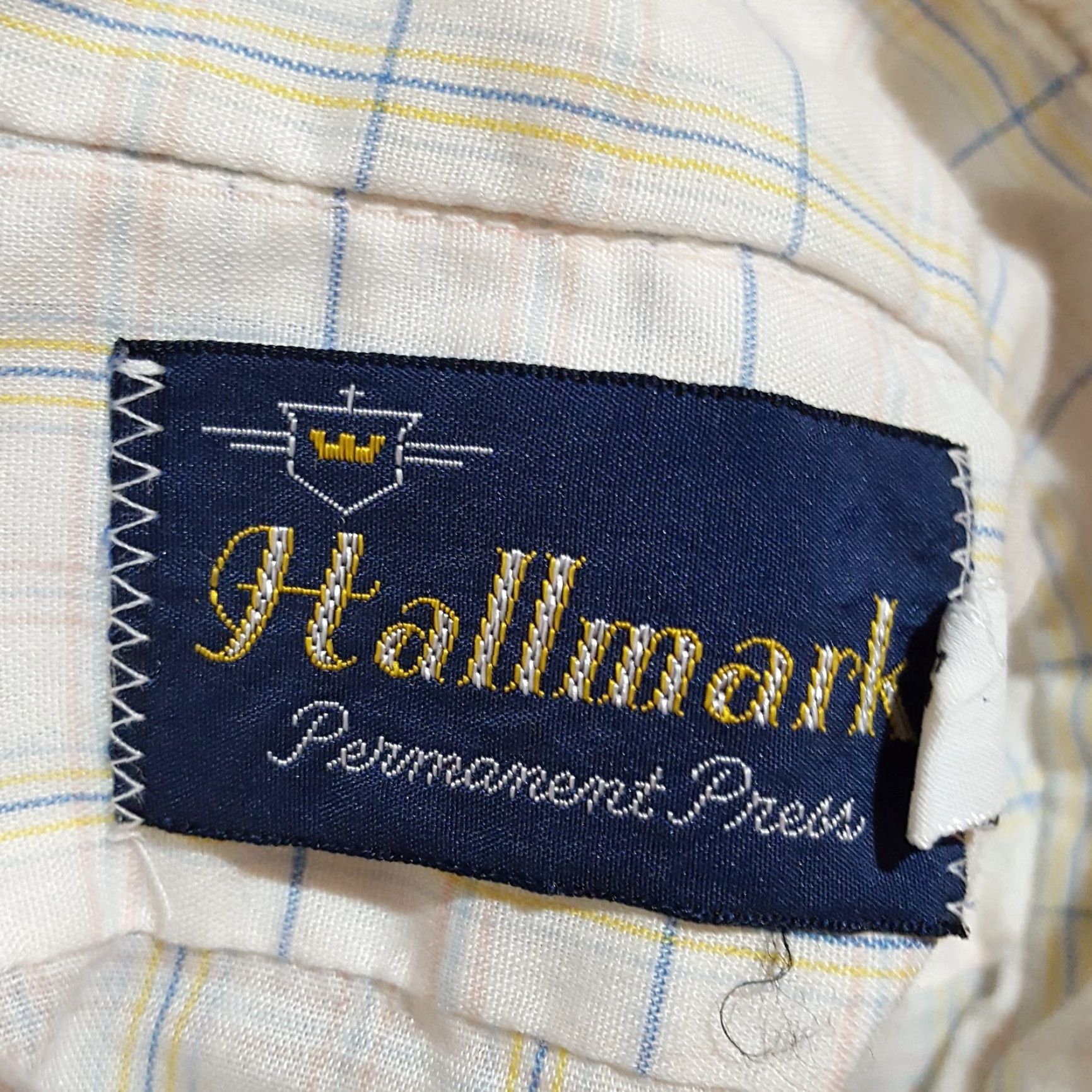 Vintage VINTAGE 80s Hallmark Checked Lightweight Button-Up Shirt Mens Medium White Collared Regular Fit Preppy Retro Size US M / EU 48-50 / 2 - 5 Thumbnail
