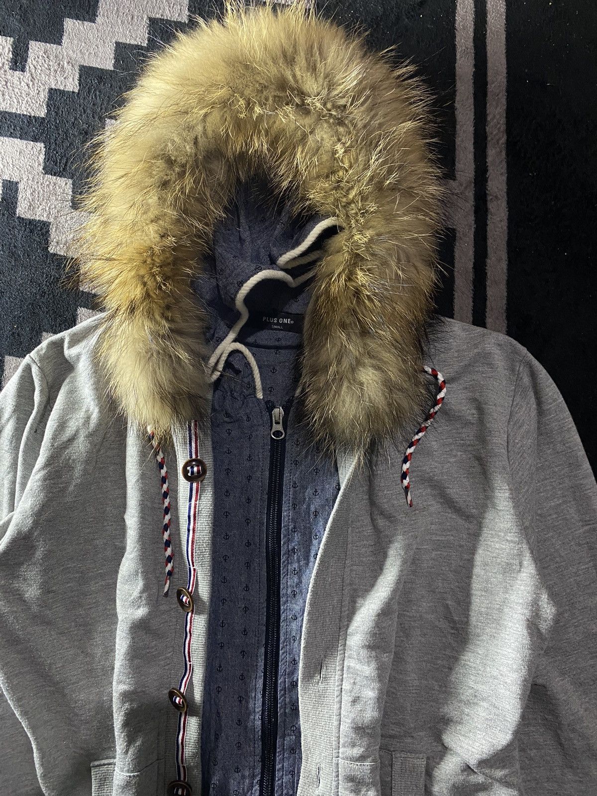 Hysteric Glamour × Japanese Brand × PPFM plus one faux fur double layers hoodie Size US S / EU 44-46 / 1 - 3 Thumbnail