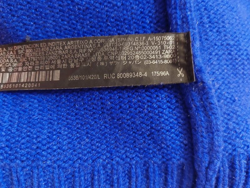 Zara 100% cashmere sweater jumper blue sweater luxury soft Size US L / EU 52-54 / 3 - 8 Thumbnail