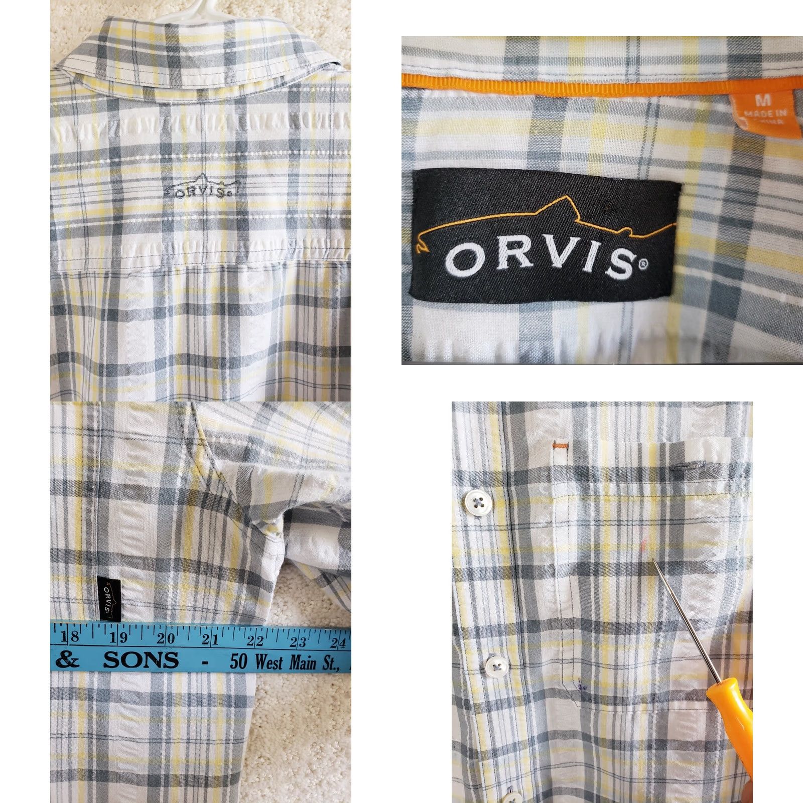 Orvis Orvis Trout Bum Plaid Short Sleeve Button Front Shirt Multicolor Mens M Size US M / EU 48-50 / 2 - 8 Thumbnail