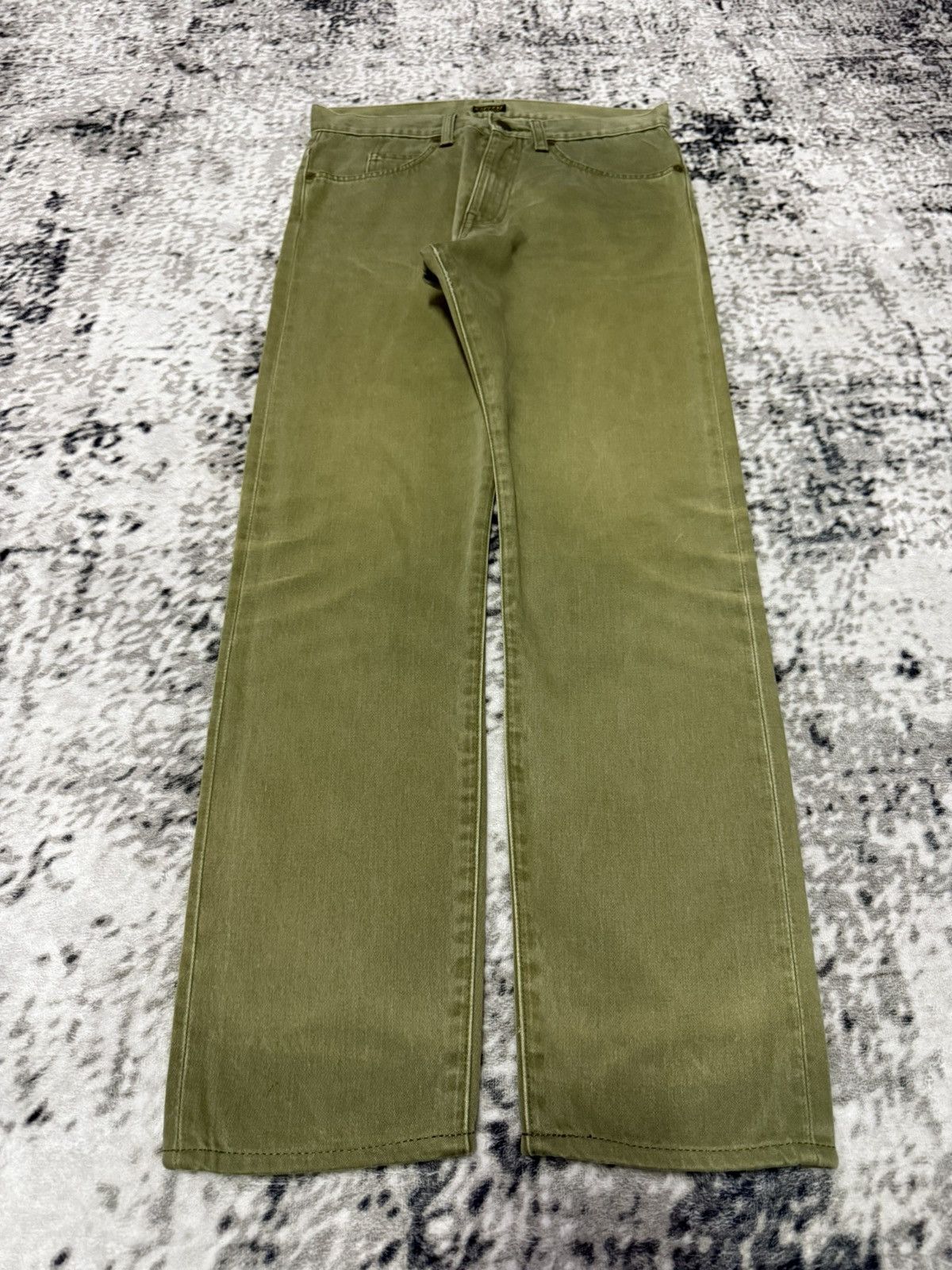 Kapital Vintage Kapital Sun Faded Green Slim Jeans Size US 29 - 1 Thumbnail