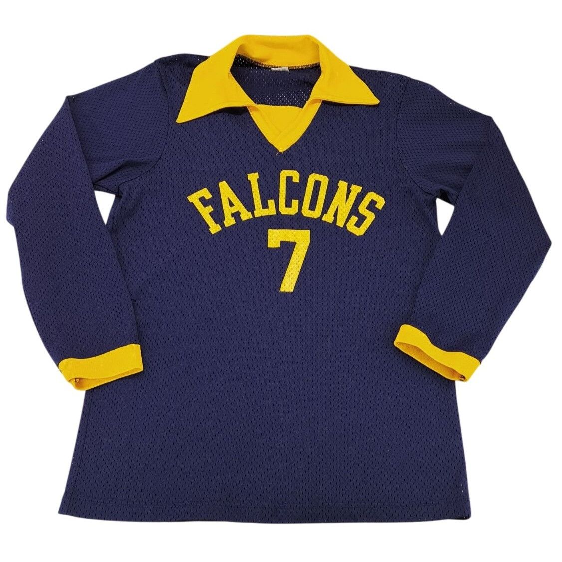Champion Vintage Champion Falcons #7 Blue Yellow Mesh Sports Jersey Size US M / EU 48-50 / 2 - 4 Thumbnail