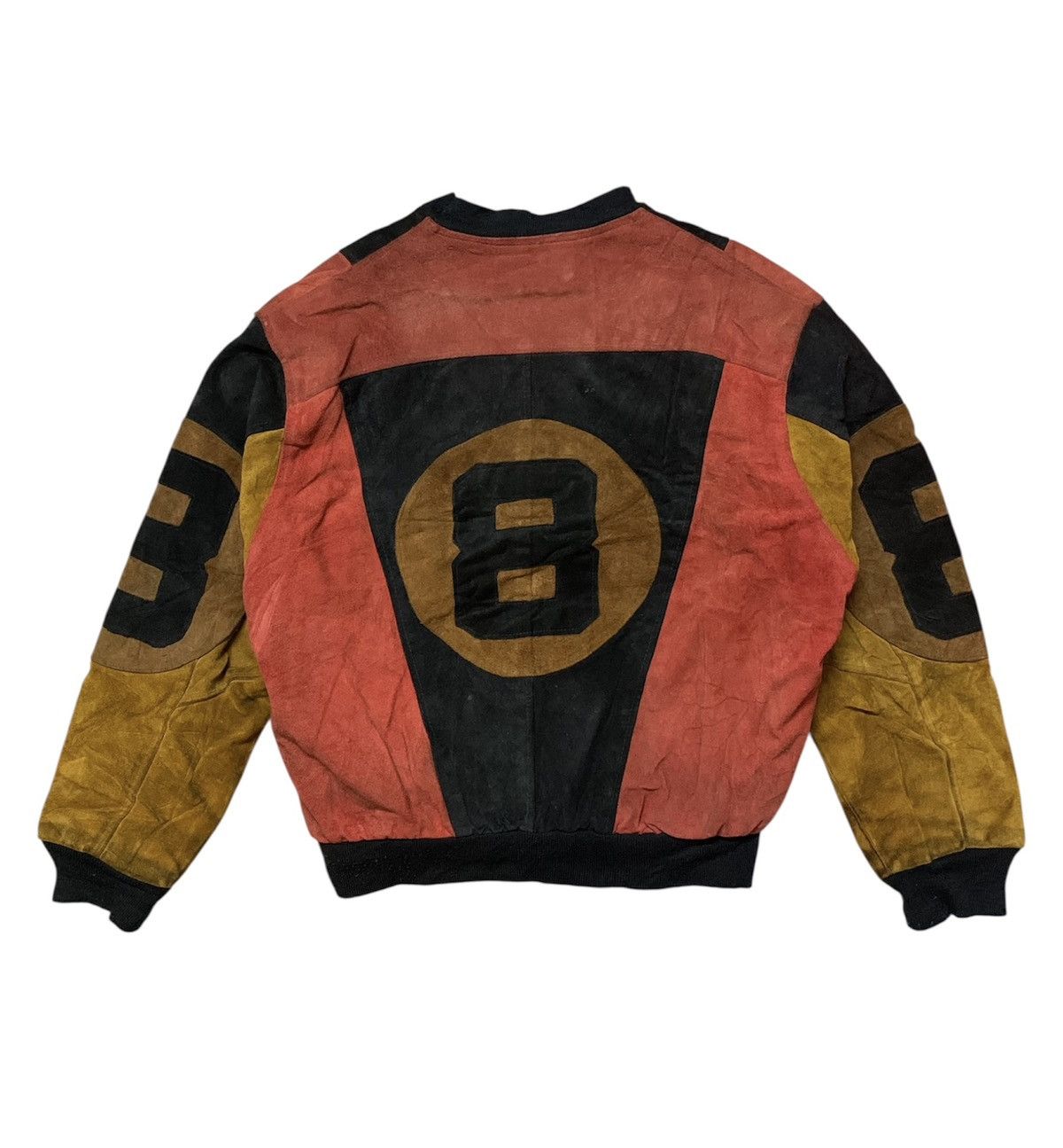 Leather Vintage Eight Ball Leather Suede Dirty Made in England Size US L / EU 52-54 / 3 - 1 Thumbnail