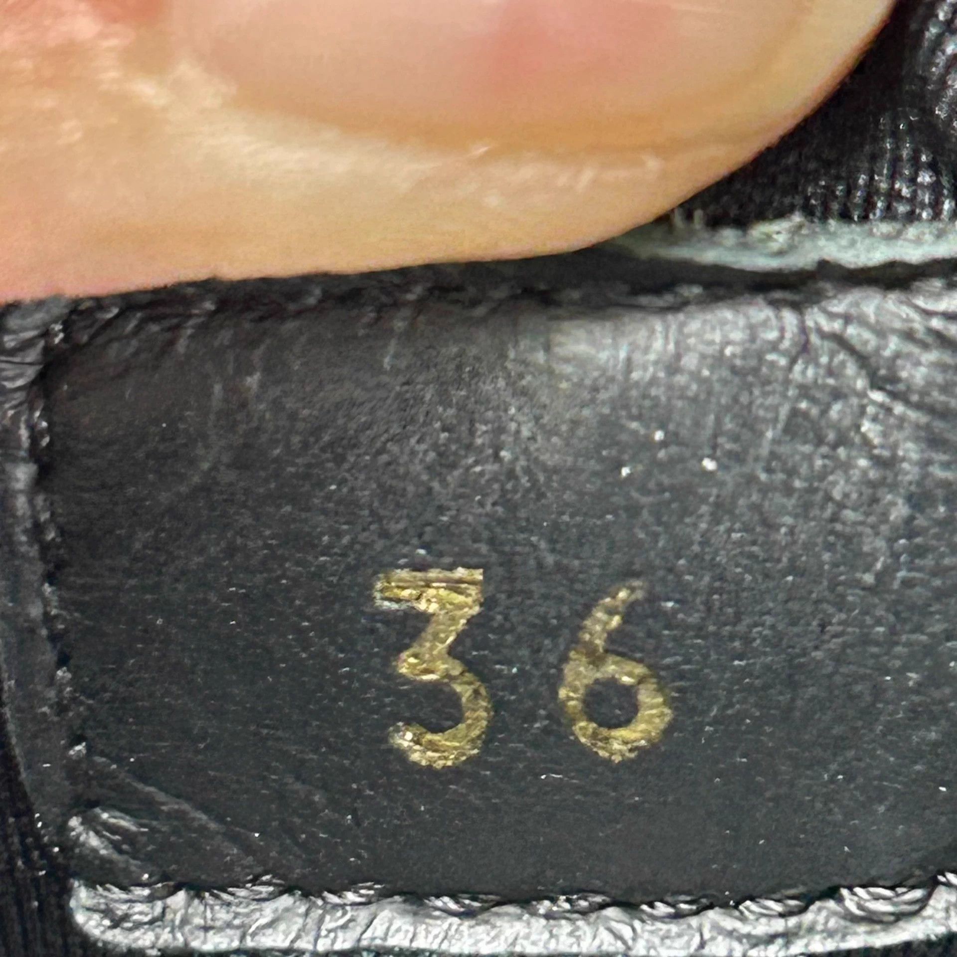 Louis Vuitton LV black Monogram sneakers eu36 lightly worn Size US 5 / IT 35 - 7 Thumbnail