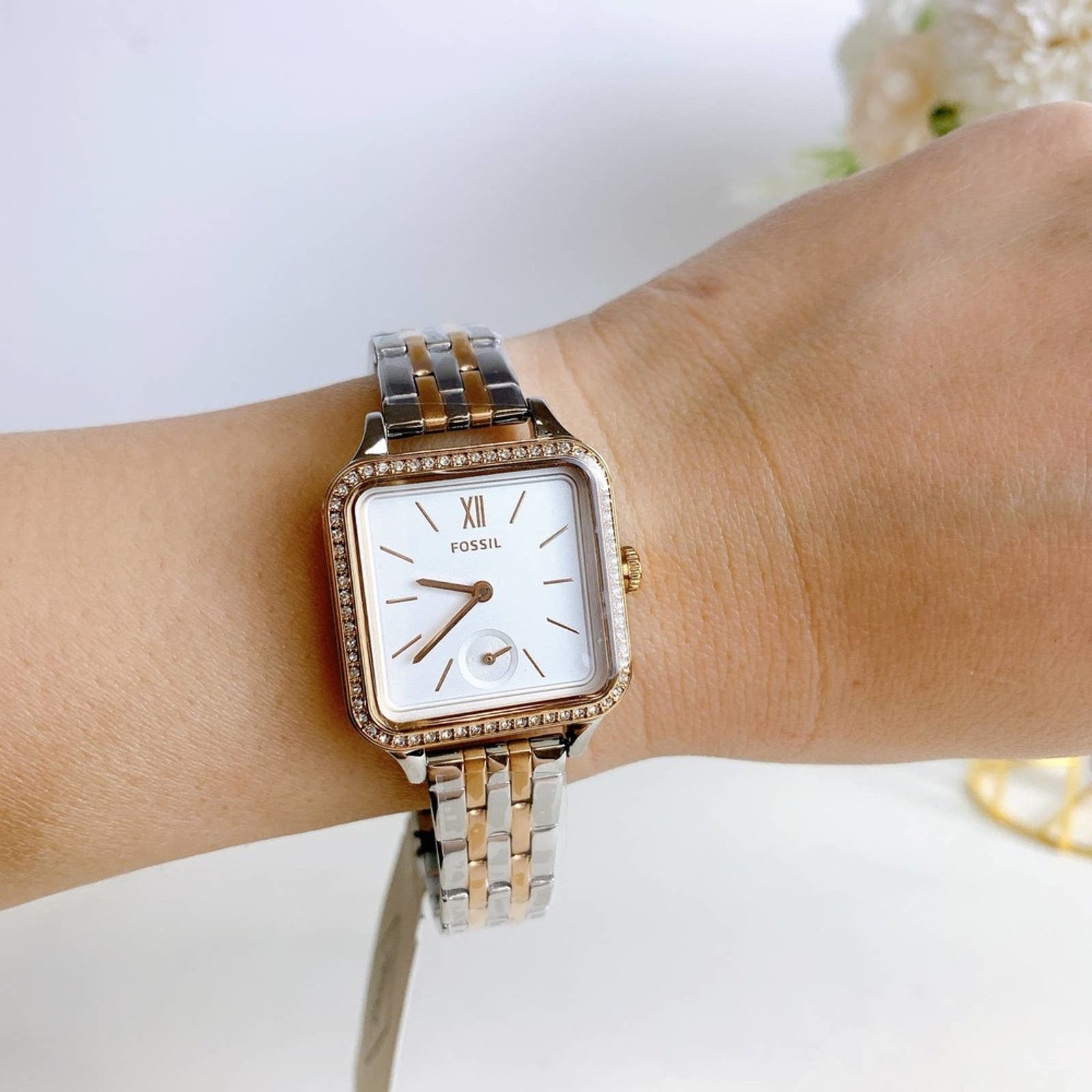 Fossil Fossil BQ3907 Colleen Two-Tone Stainless Steel Watch Size ONE SIZE - 1 Thumbnail