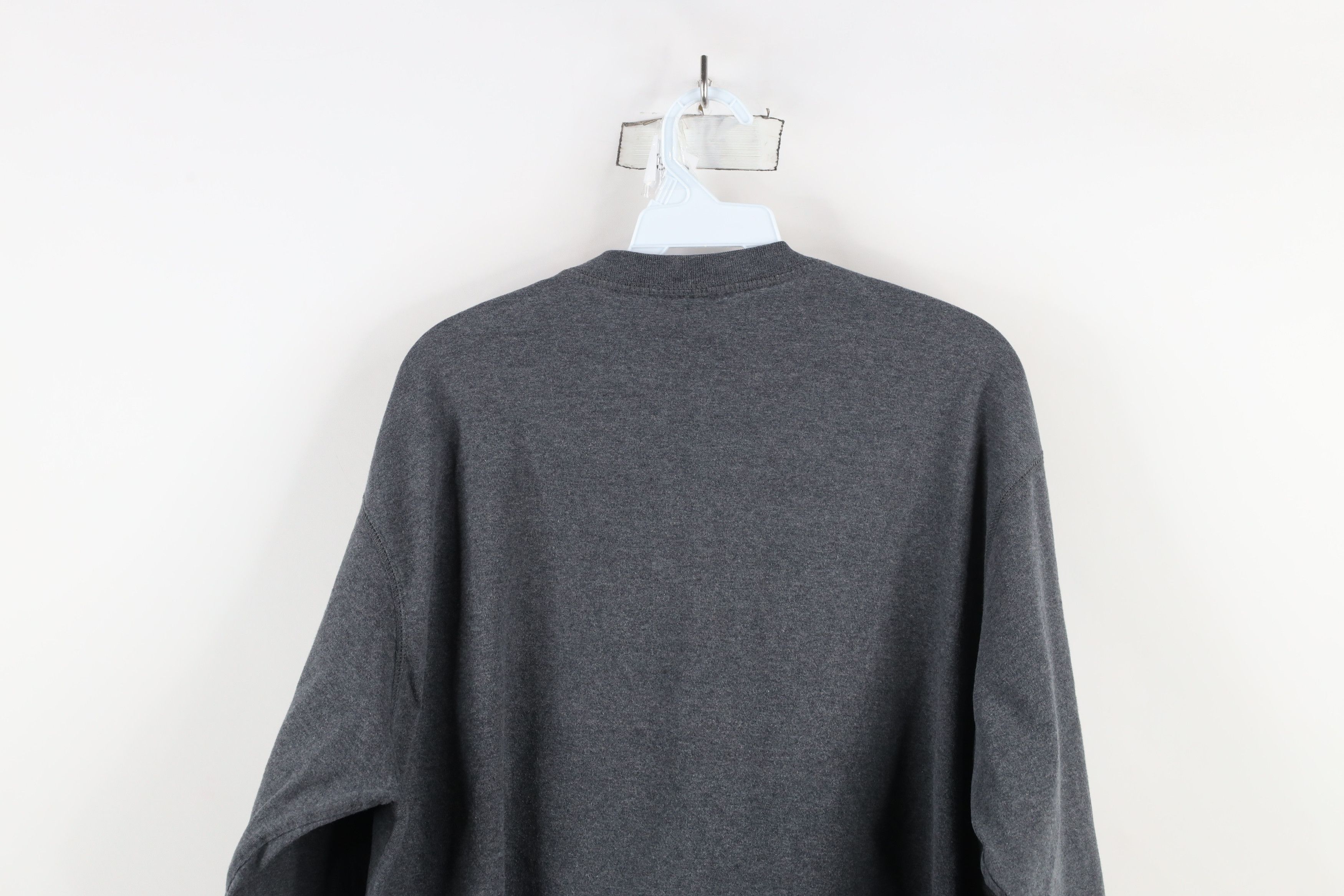 Vintage Vintage 90s Streetwear Blank Long Sleeve Henley T-Shirt Gray Size US XL / EU 56 / 4 - 9 Thumbnail
