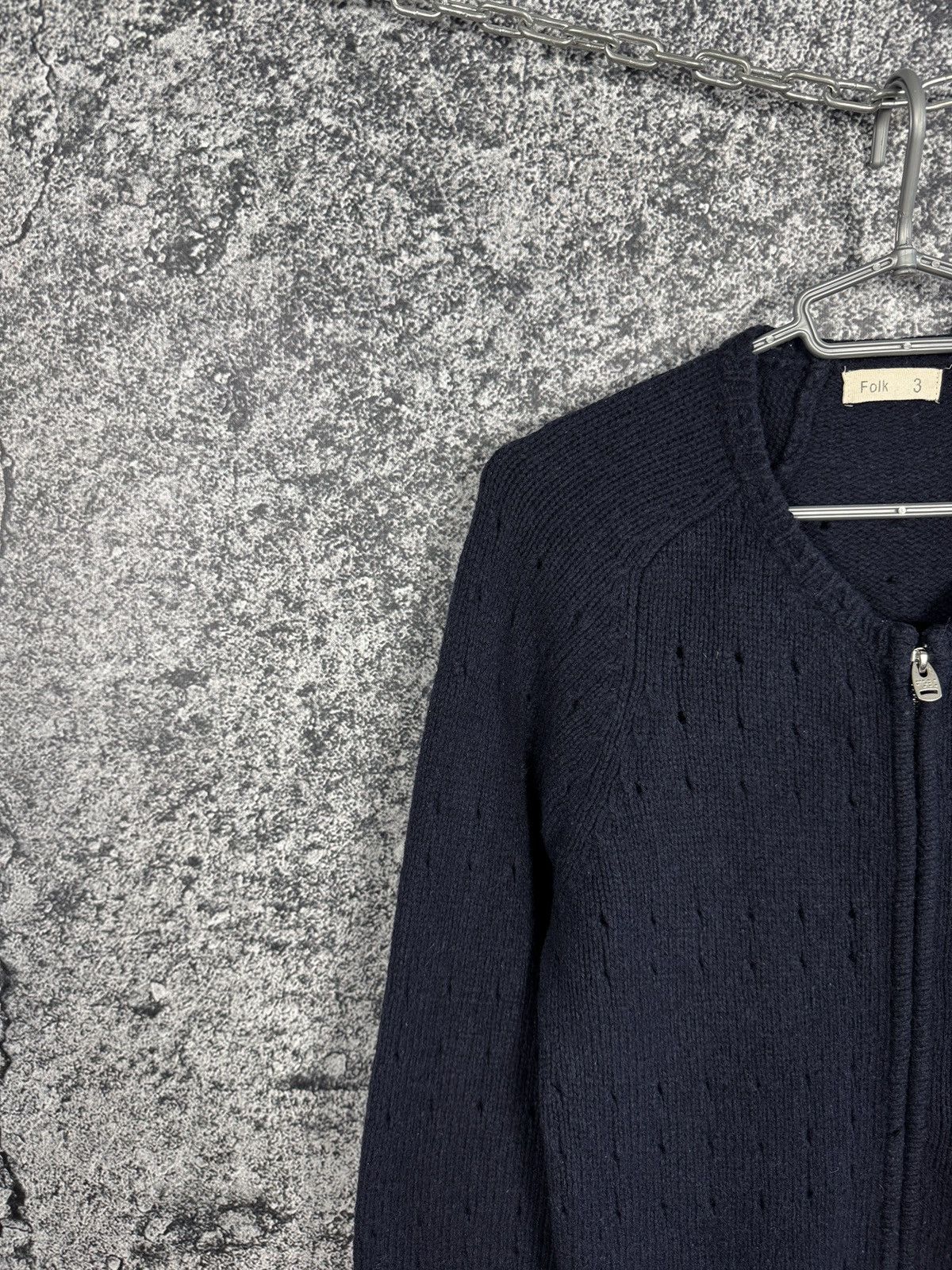 Folk Men’s FOLK Full Zip Wool Sweater Pullover Size 3 Size US S / EU 44-46 / 1 - 3 Thumbnail