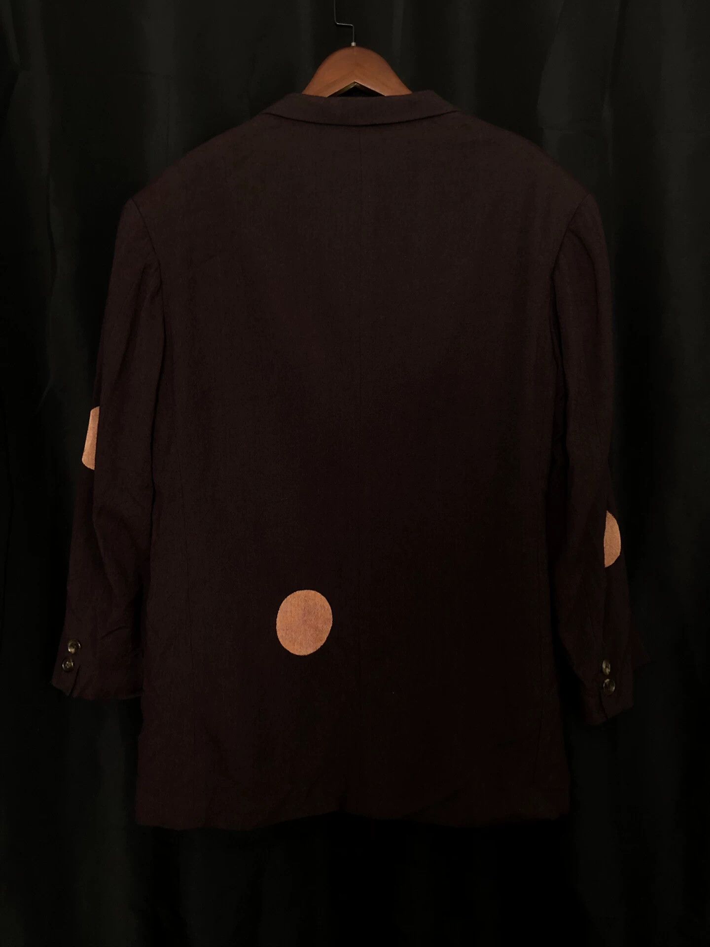 Yohji Yamamoto Yohji Yamamoto 96AW Moon Discharge Red Moon Brown Jacket Size US S / EU 44-46 / 1 - 2 Thumbnail