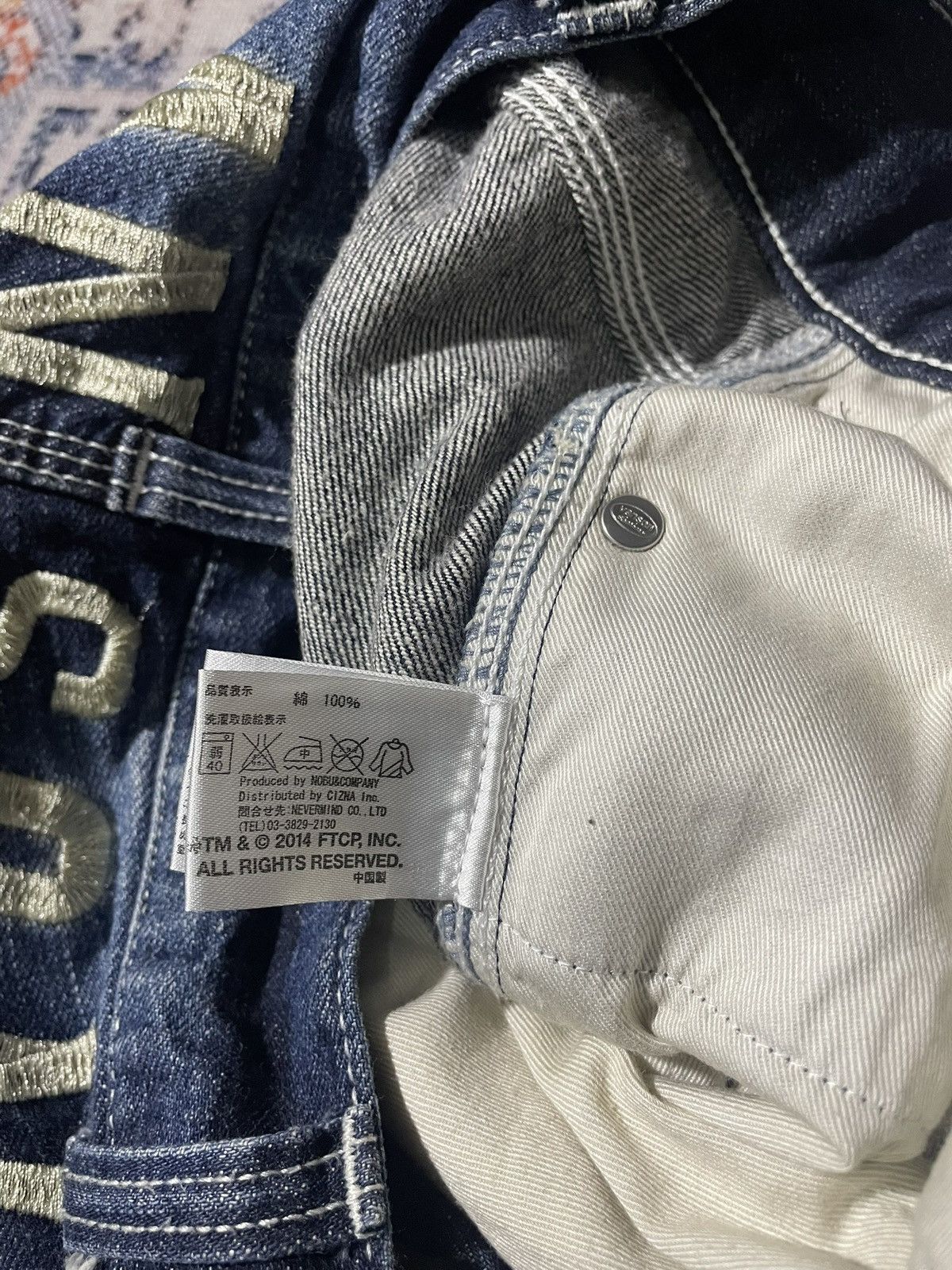 Vanson Leathers Y2K Denim Pants ⓒ2014 Vanson Leathers X Felix The Cat Size US 30 / EU 46 - 11 Thumbnail