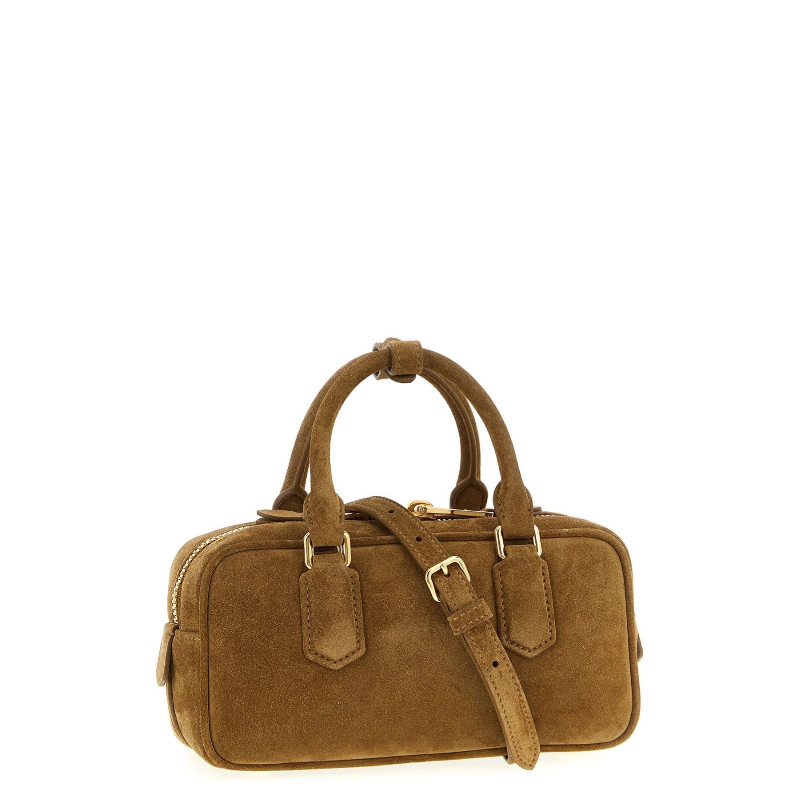 Miu Miu MIU MIU Arcadie Regular $3200 Olive Green Suede Top Handle B Size ONE SIZE - 2 Thumbnail