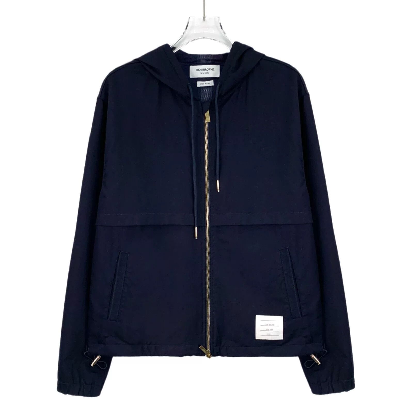Thom Browne thom browne navy hooded zip jacket Size US XS / EU 42 / 0 - 1 Thumbnail