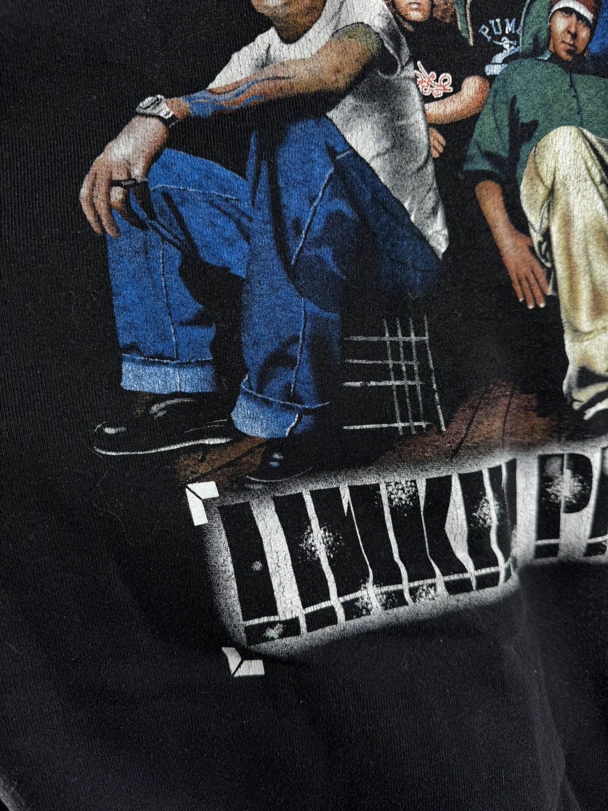 Band Tees Vintage 90s Linkin Park Special Over Print Black Hoodie Size US XL / EU 56 / 4 - 8 Thumbnail