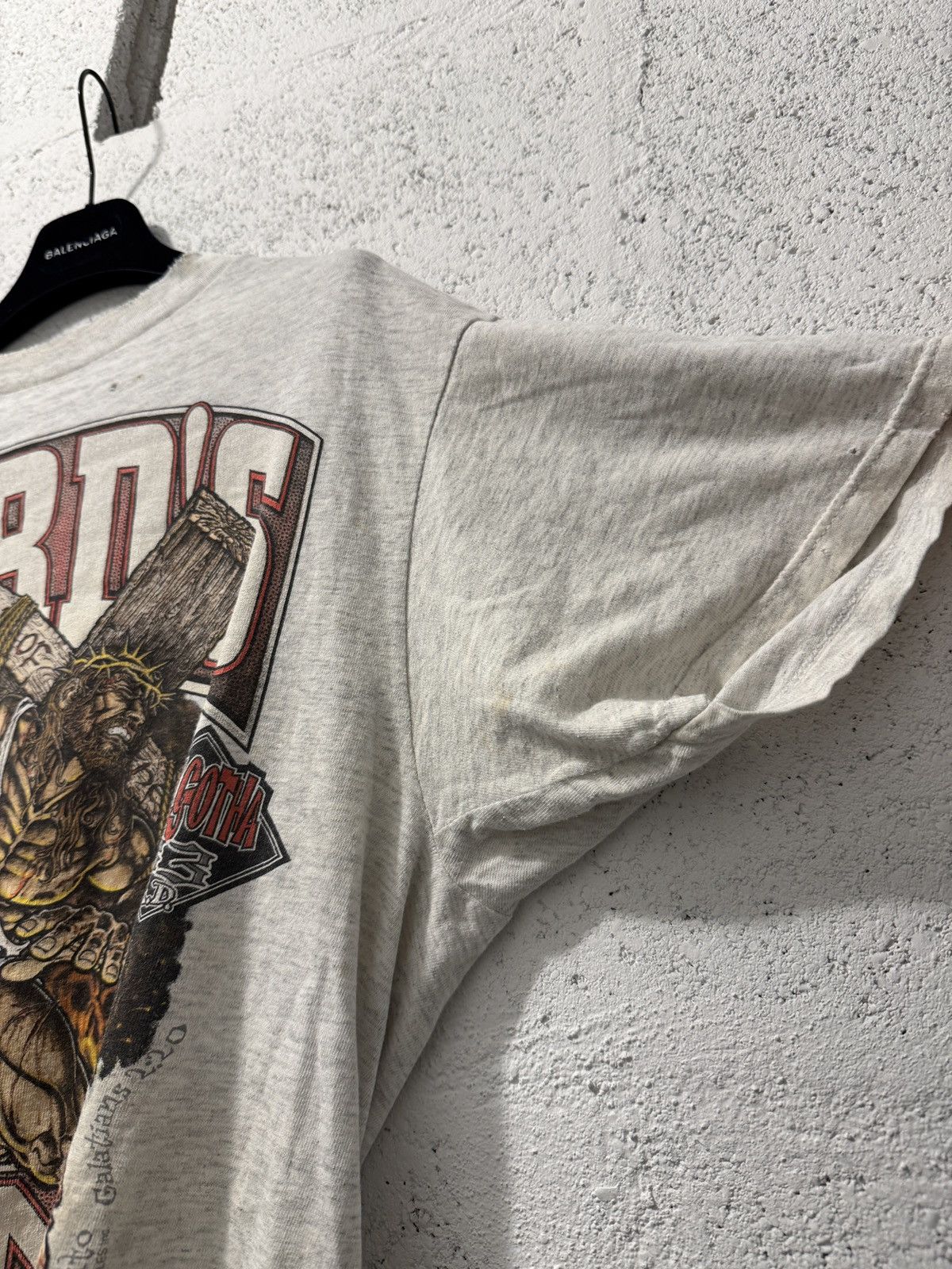 Vintage *RARE* VTG 1995 LORD’S GYM GOD BODYBUILDING NO SWEAT TEE Size US M / EU 48-50 / 2 - 6 Thumbnail