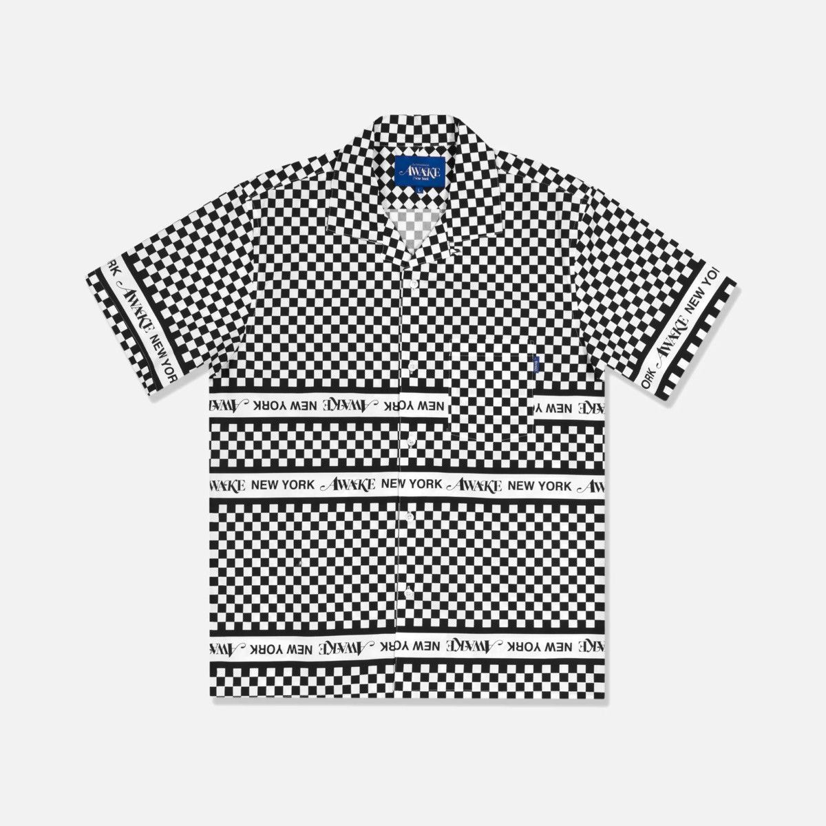 Awake NY Awake NY Camp Collar Checkerboard Logo Shirt Size US M / EU 48-50 / 2 - 7 Thumbnail